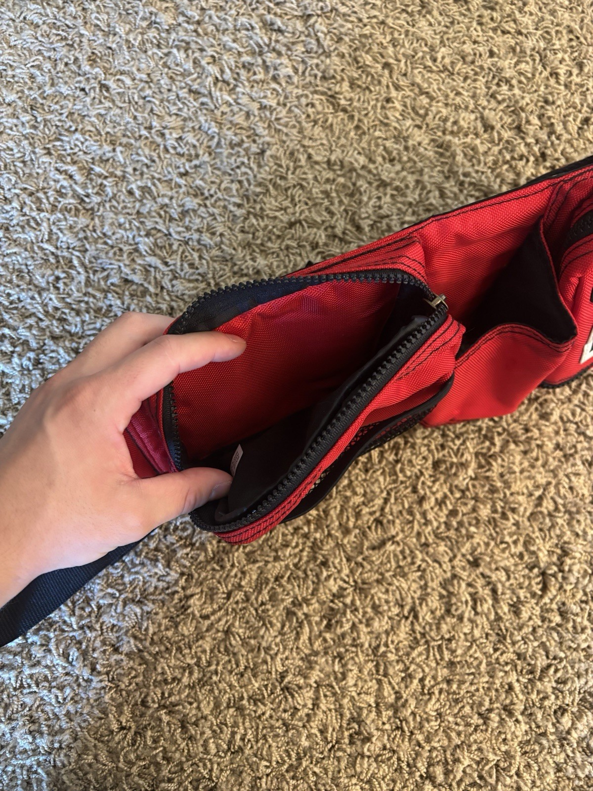 Marlboro Red/Black Waist Pack Fanny Pack Bag Pouch w/ Adjustable Strap