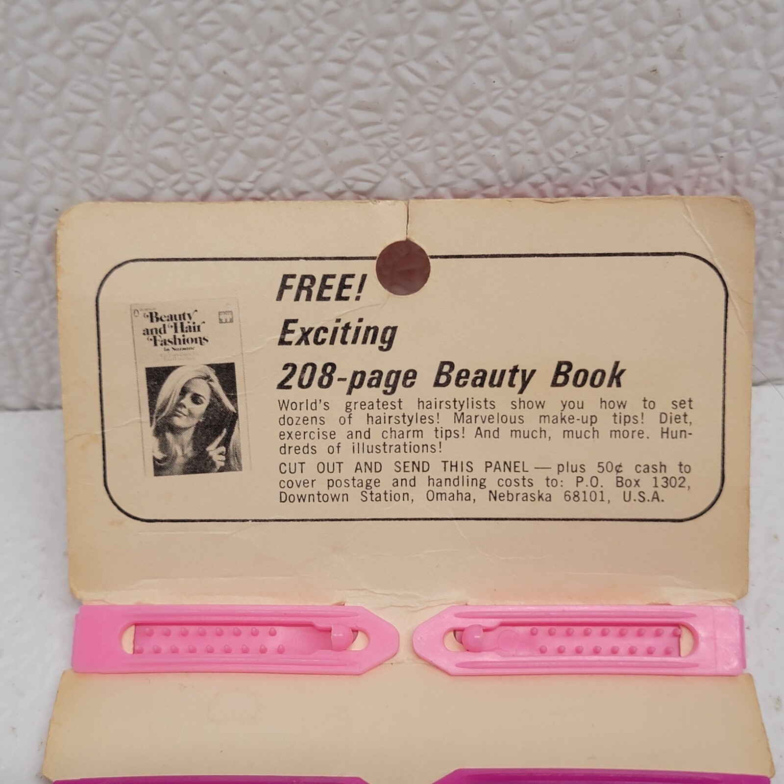 Vintage Tip – Top Little Miss Plastic Barrettes Multicolor – Original Package