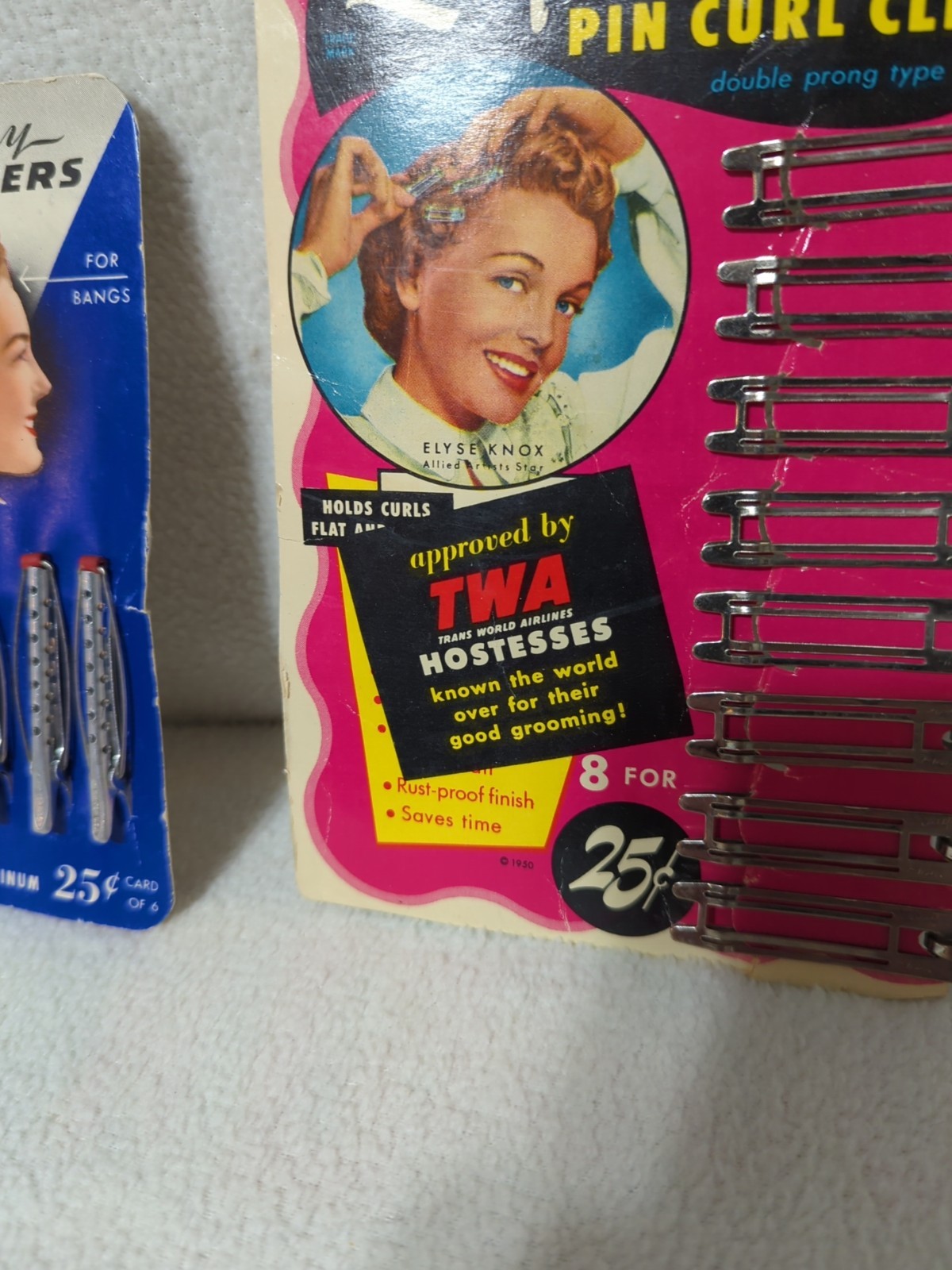 Vintage Lady Ellen Hollywood Arched Klippies Tip Top Curlers Pin Curl Clips…
