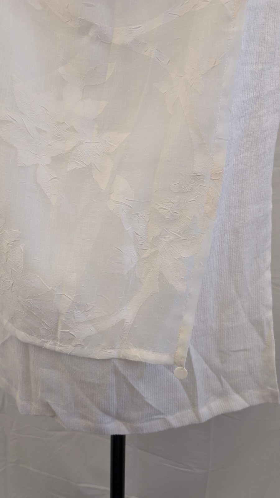 Vintage deadstock David Dart Linen Blend Lace Skirt Size Large Off White
