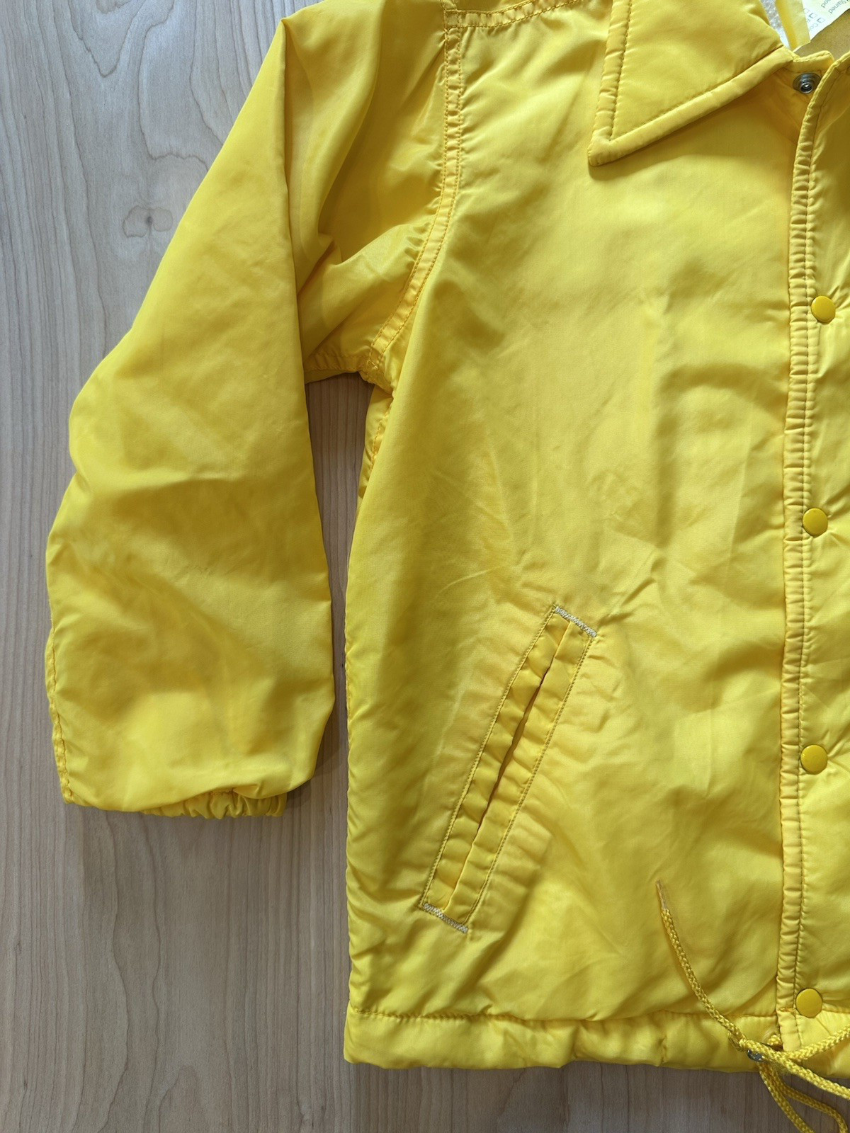 vintage 80’s WINDBREAKER yellow TIGERS 1980 city champs SMALL skate PUNK indie