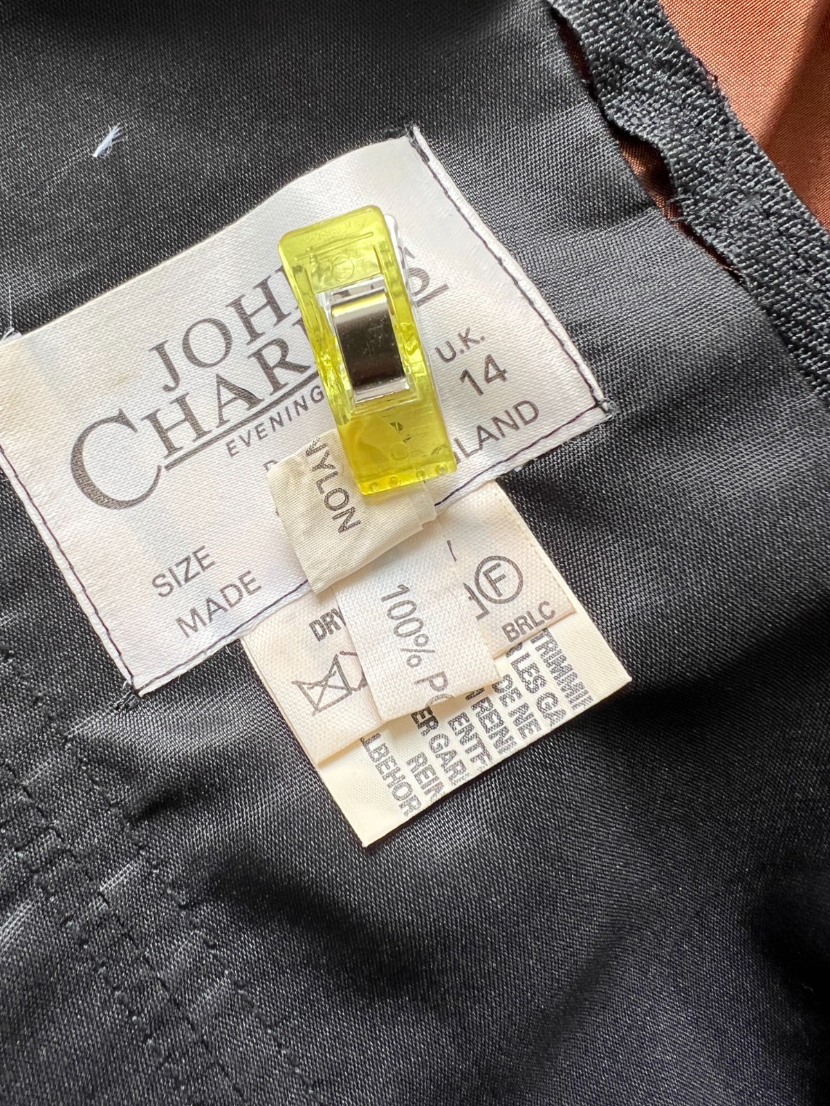 1980s JOHN CHARLES Taffeta Off Shoulder Cocktail Party Dress Basque Waist Prom
