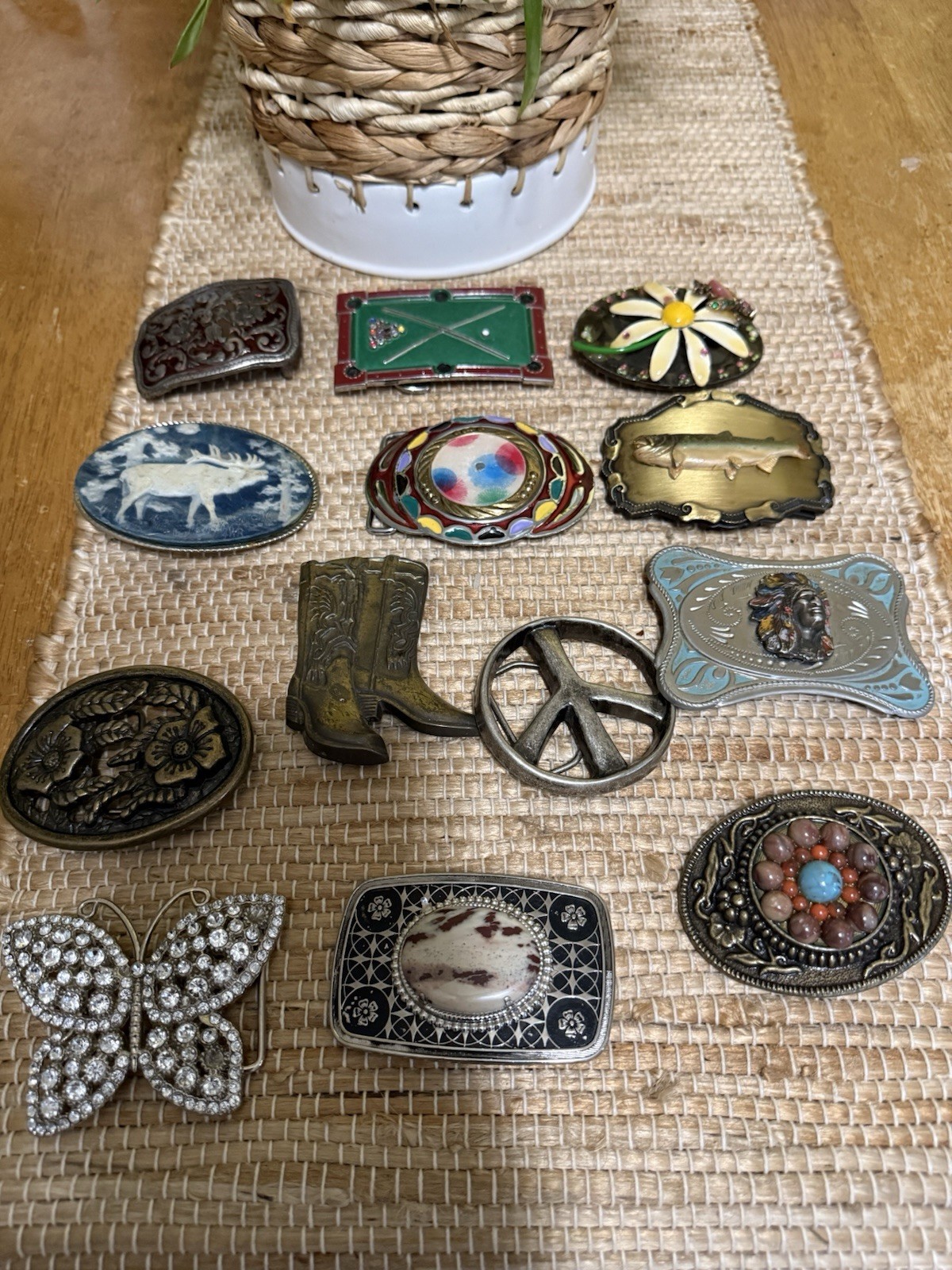 Retro Vintage Belt Buckle Lot 13 In All