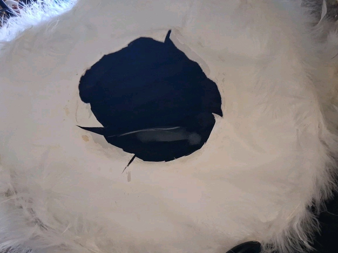 Vtg White Rose & Carnation w/ Feather Oblong Hat 23″ Long 16″ Across 14″ Tall