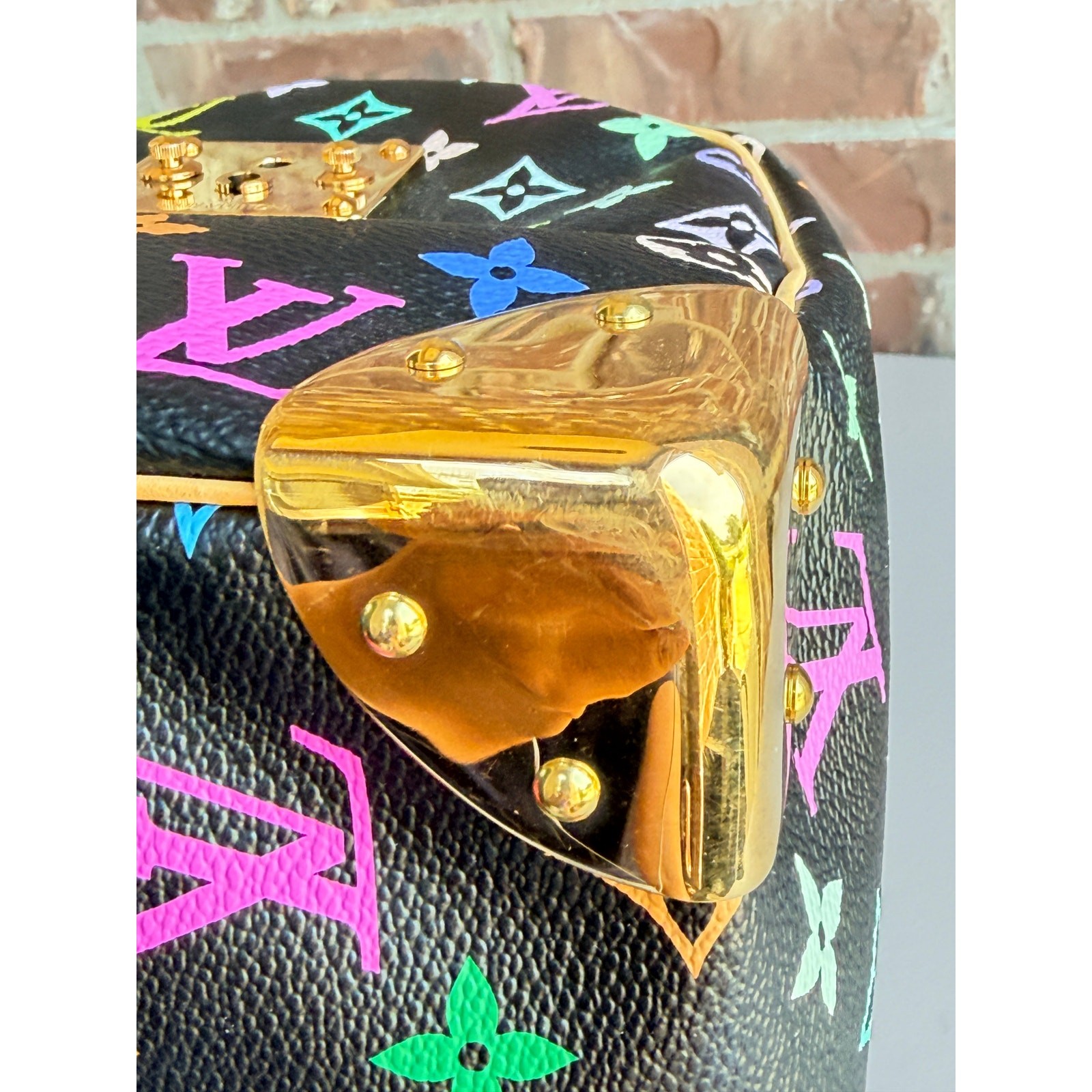 Louis Vuitton Monogram Multicolor Speedy 30 Black 48293