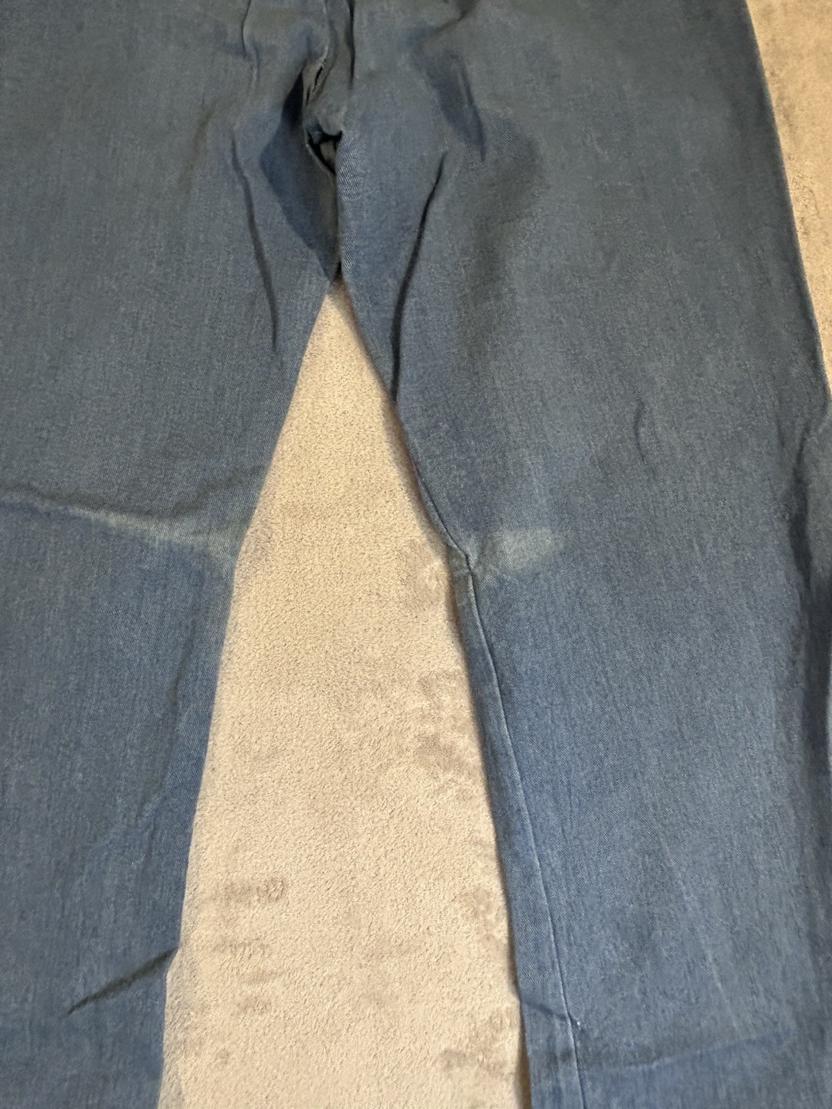 VTG RARE 70s Fancy That Jeans High Waisted Wide Leg Flare Hong Kong Sz 16