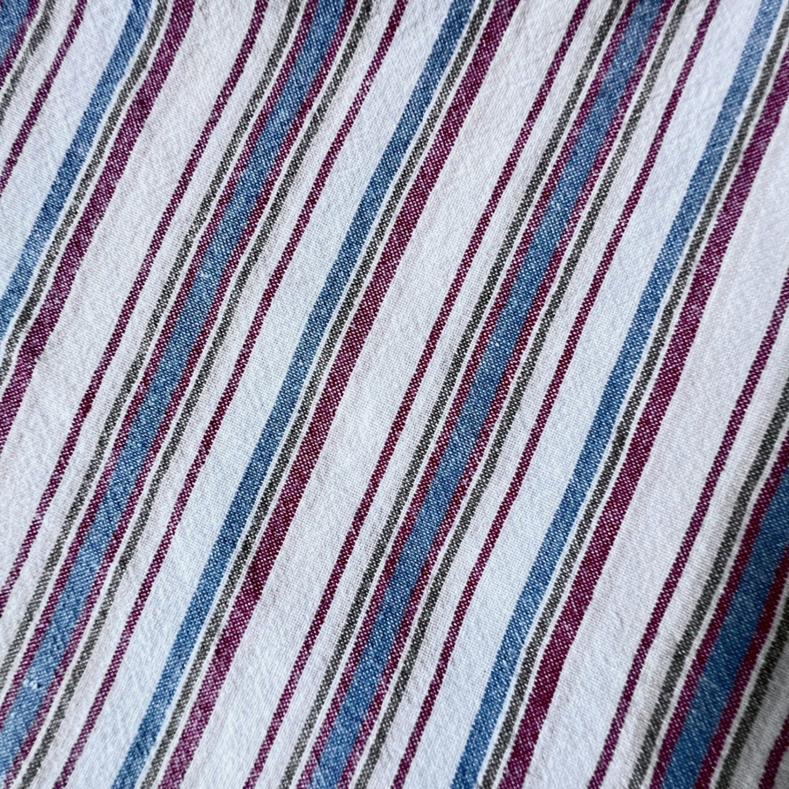 Vintage Karen Scott Striped Cotton Button Down Collar Shirt Women’s Small