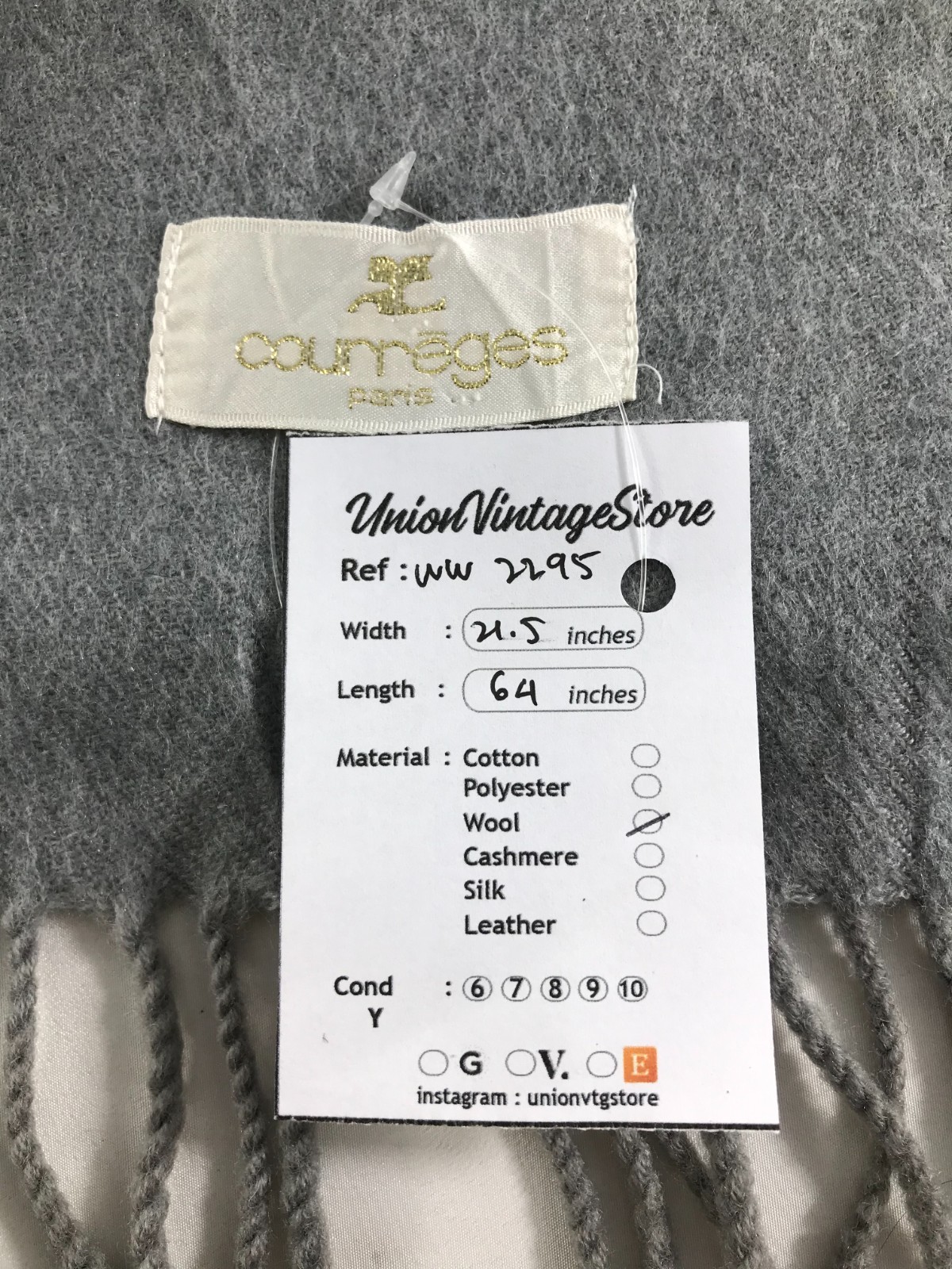 Vintage Courreges Scarf Muffler