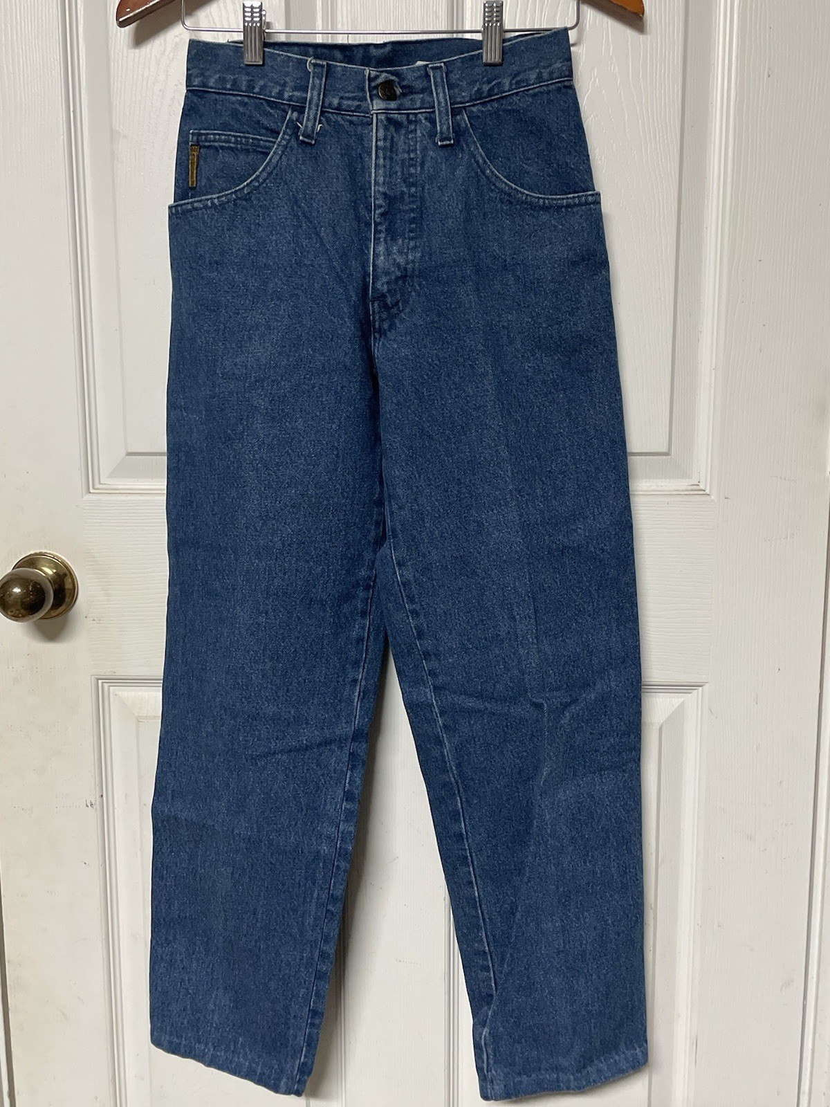Vtg Armani Jeans 28×26 Unisex 80s 90s Tapered Leg High Waist Made in Italy C2