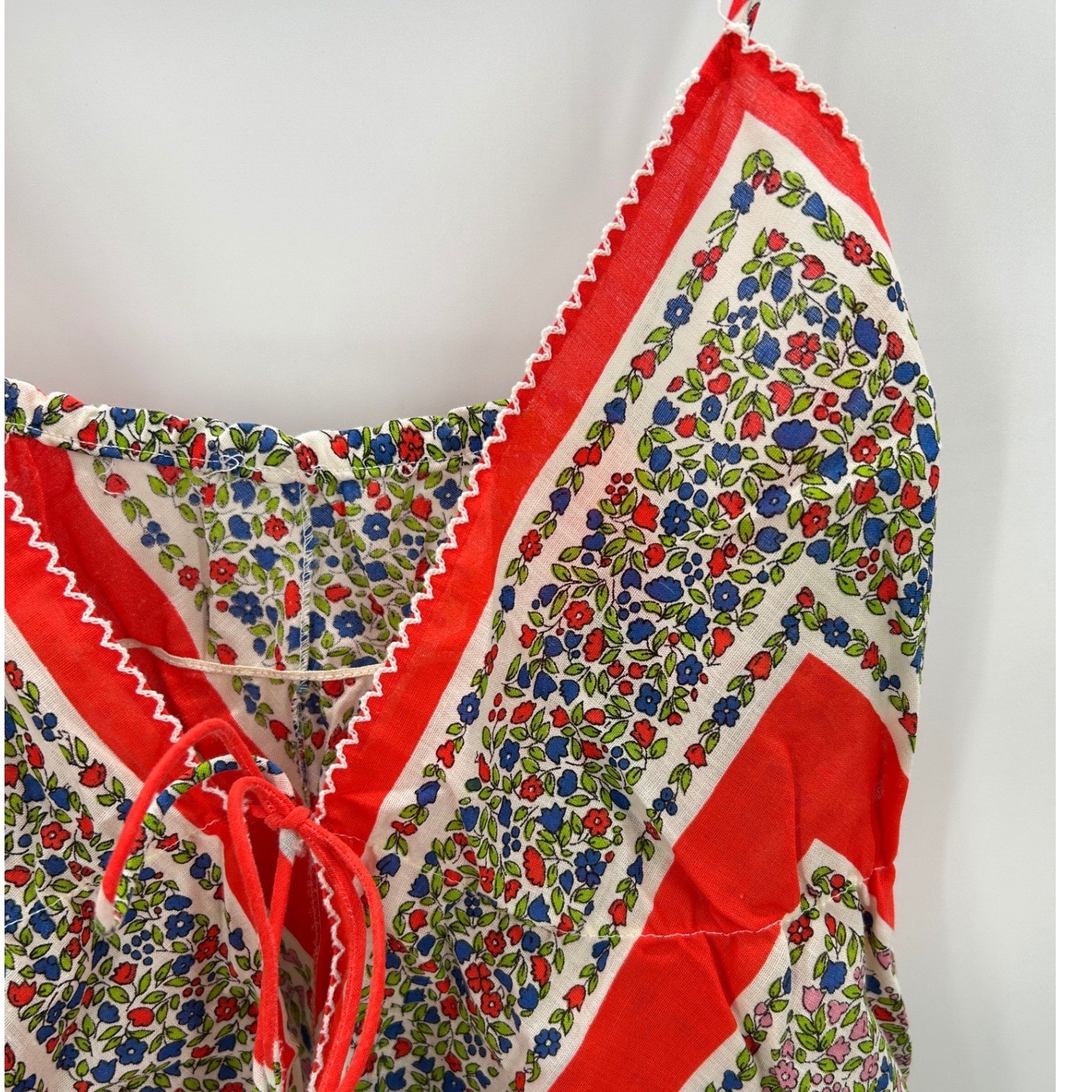 VTG Gilligan OMalley Womens Scarf Print Top Bottoms Floral Sz L Lingerie Sleep