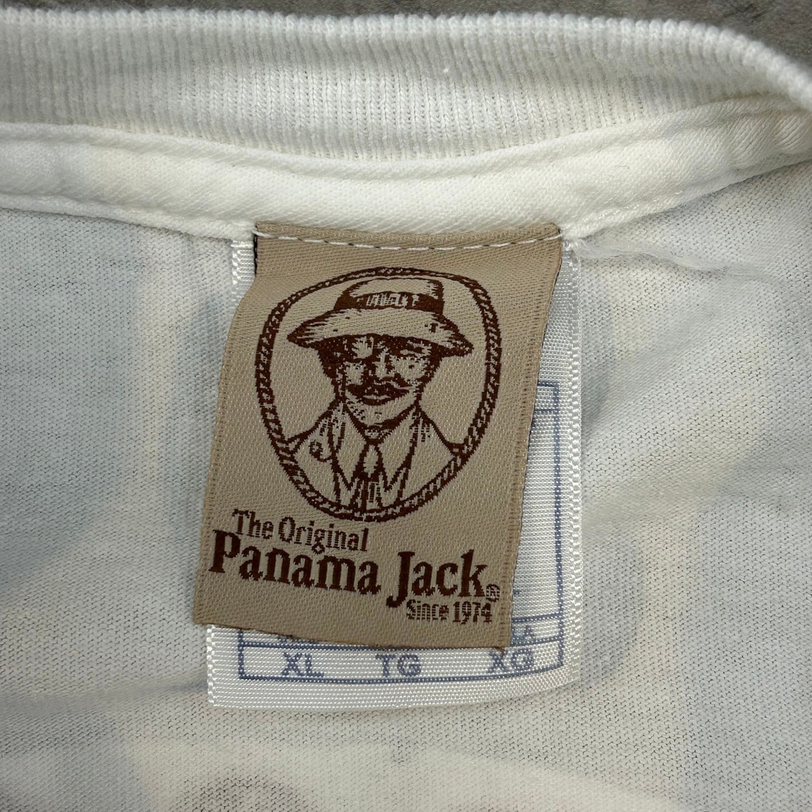 Vintage Panama Jack Graphic Tee Mens XL Long Sleeve Surf Surfing Shirt