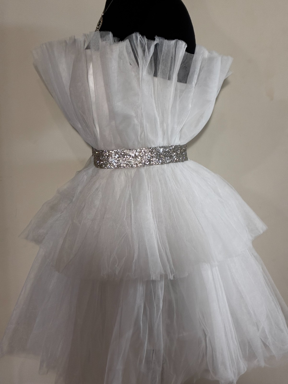 NWOT- Mable Mini Bridal or Reception Mini Tulle Dress (White)-Sz XL (MSRP $300)