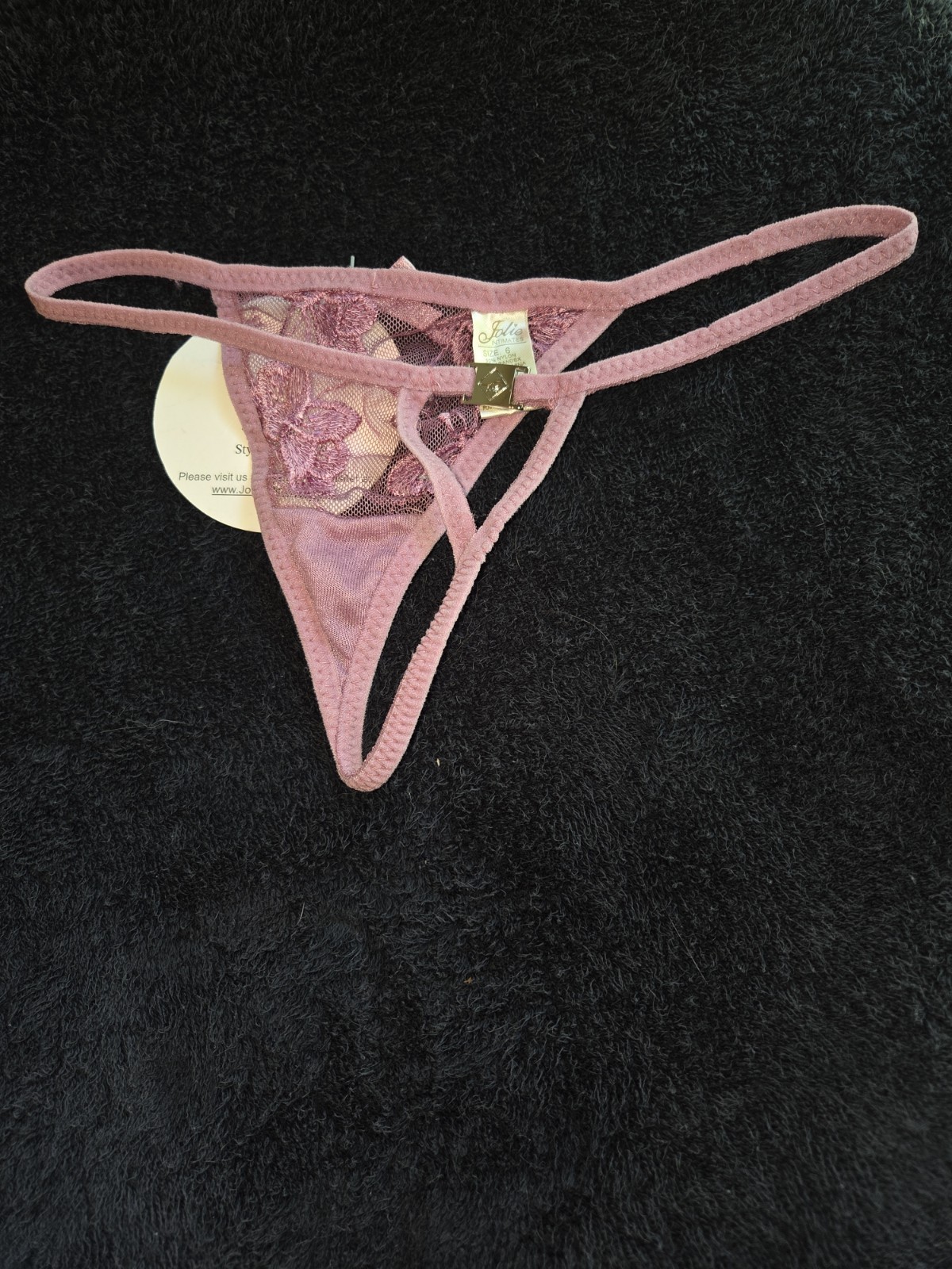 NWT Vintage Mauve Butterfly Jolie Intimates Medium 6