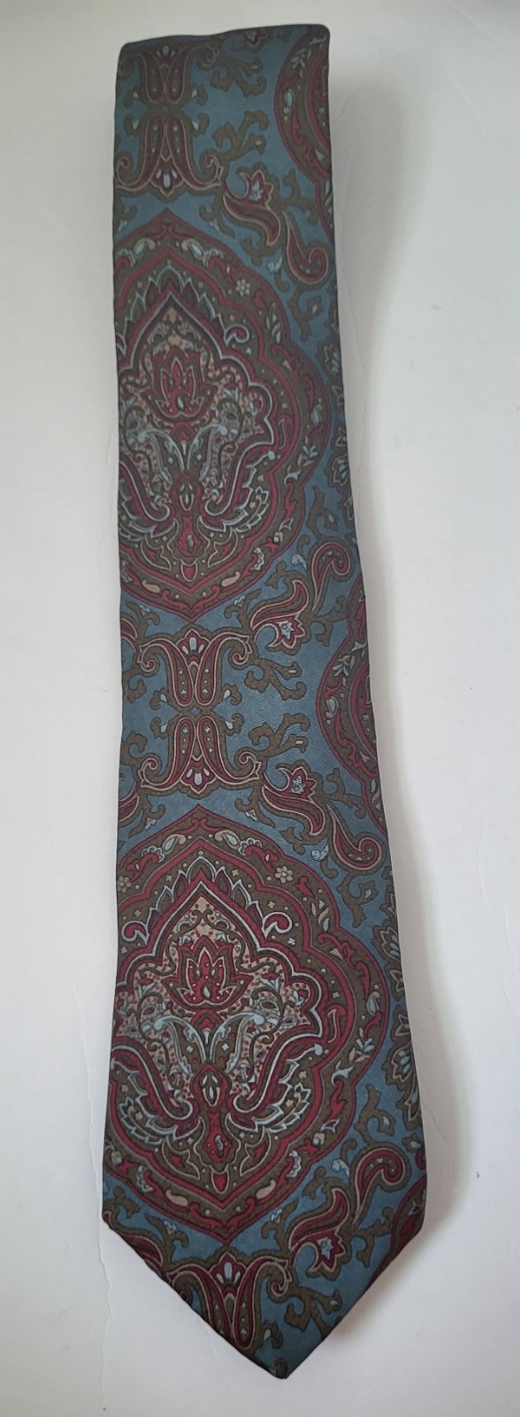 L0T 10 VTG DESIGNER SILK TIES 1 LAMBSWOOL REP GEOMETRIC PAISLEY NONE PERFECT **