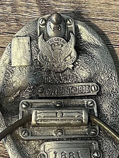 Vintage 1988 Siskiyou Construction Worker A Breed Apart Eagle Belt Buckle