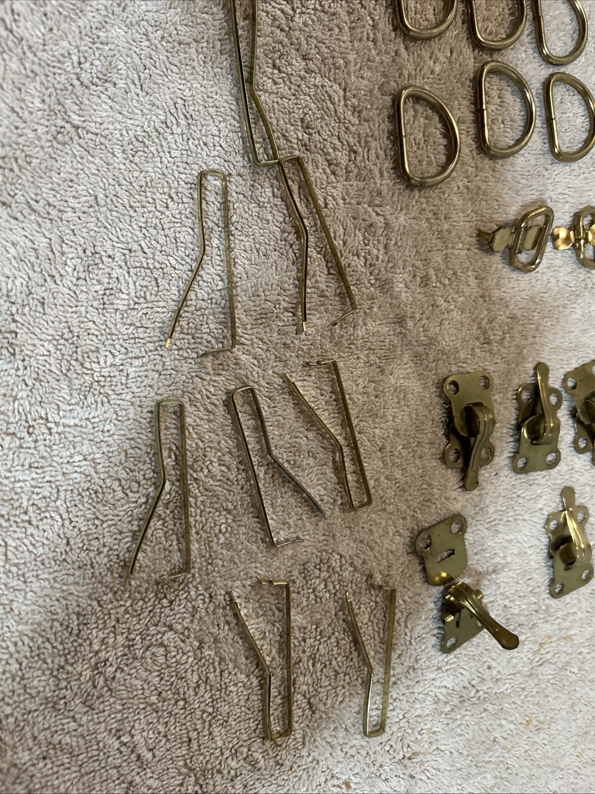 vintage Assorted Leather Crafting Fasteners 3.5ozs