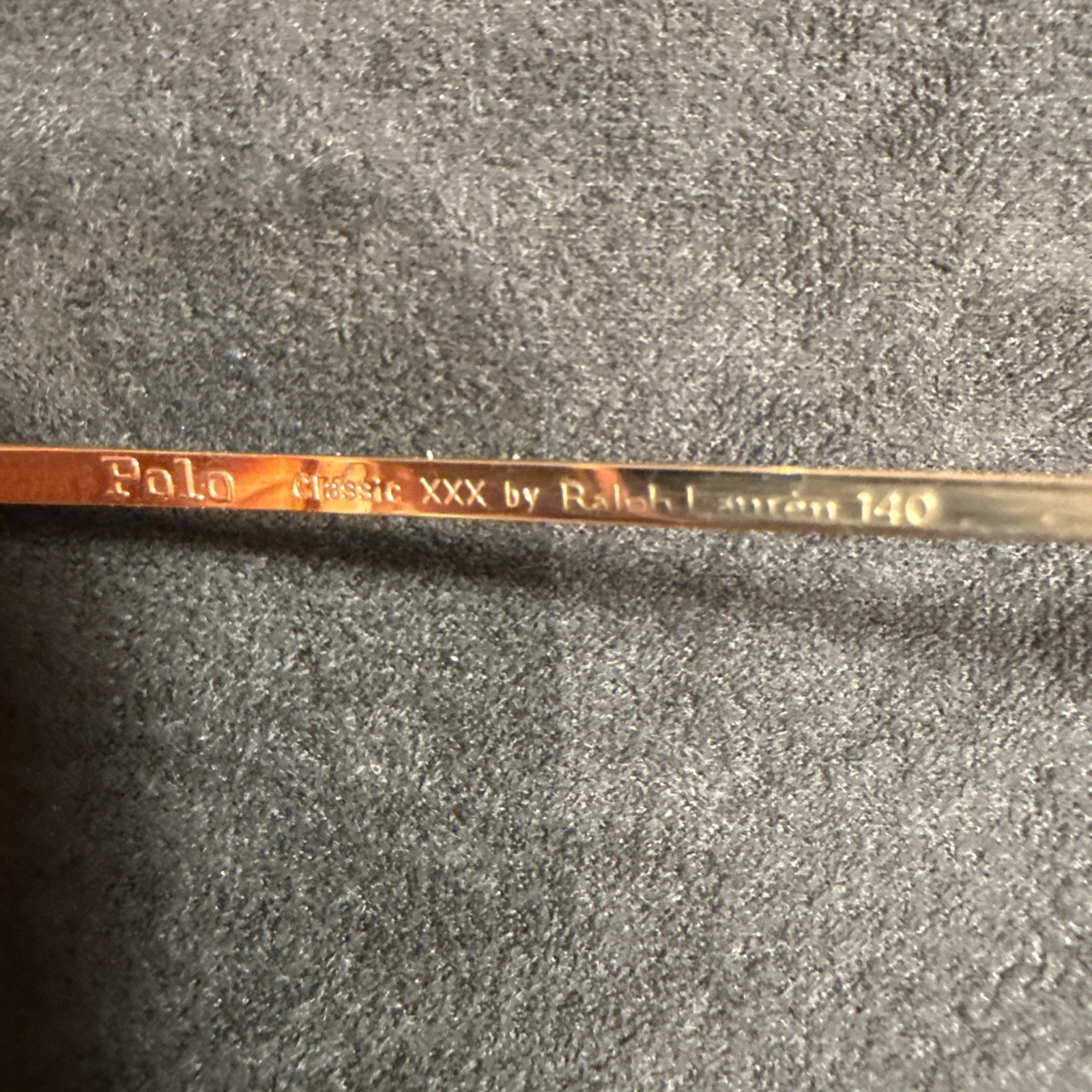 POLO New NOS VINTAGE Ralph Lauren Round P3 XXX Eyeglasses Frame Tortoise Gold 48