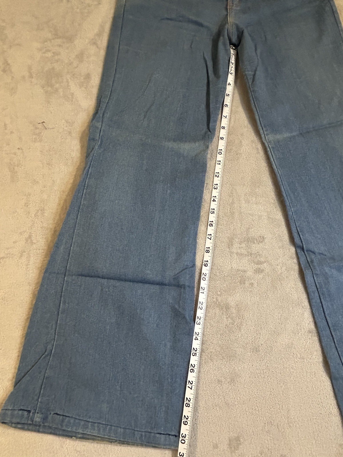 VTG RARE 70s Fancy That Jeans High Waisted Wide Leg Flare Hong Kong Sz 16