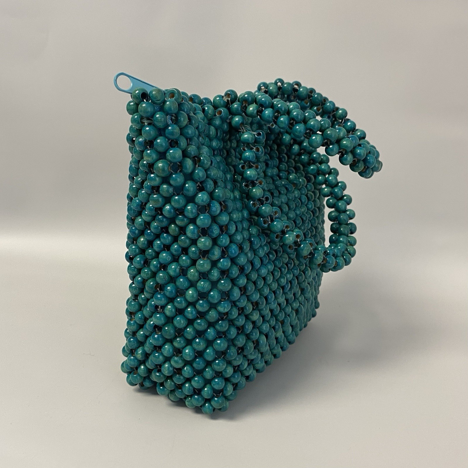 Wooden Bead Vintage Purse