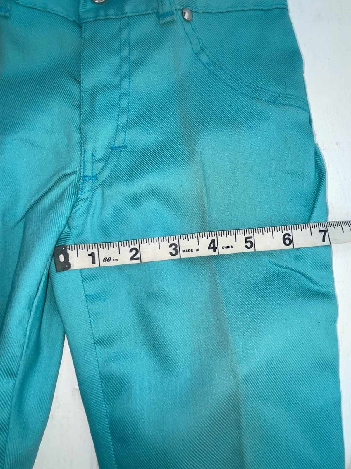 New Vintage Blue Karman Polyester Pants #43204 VV-83