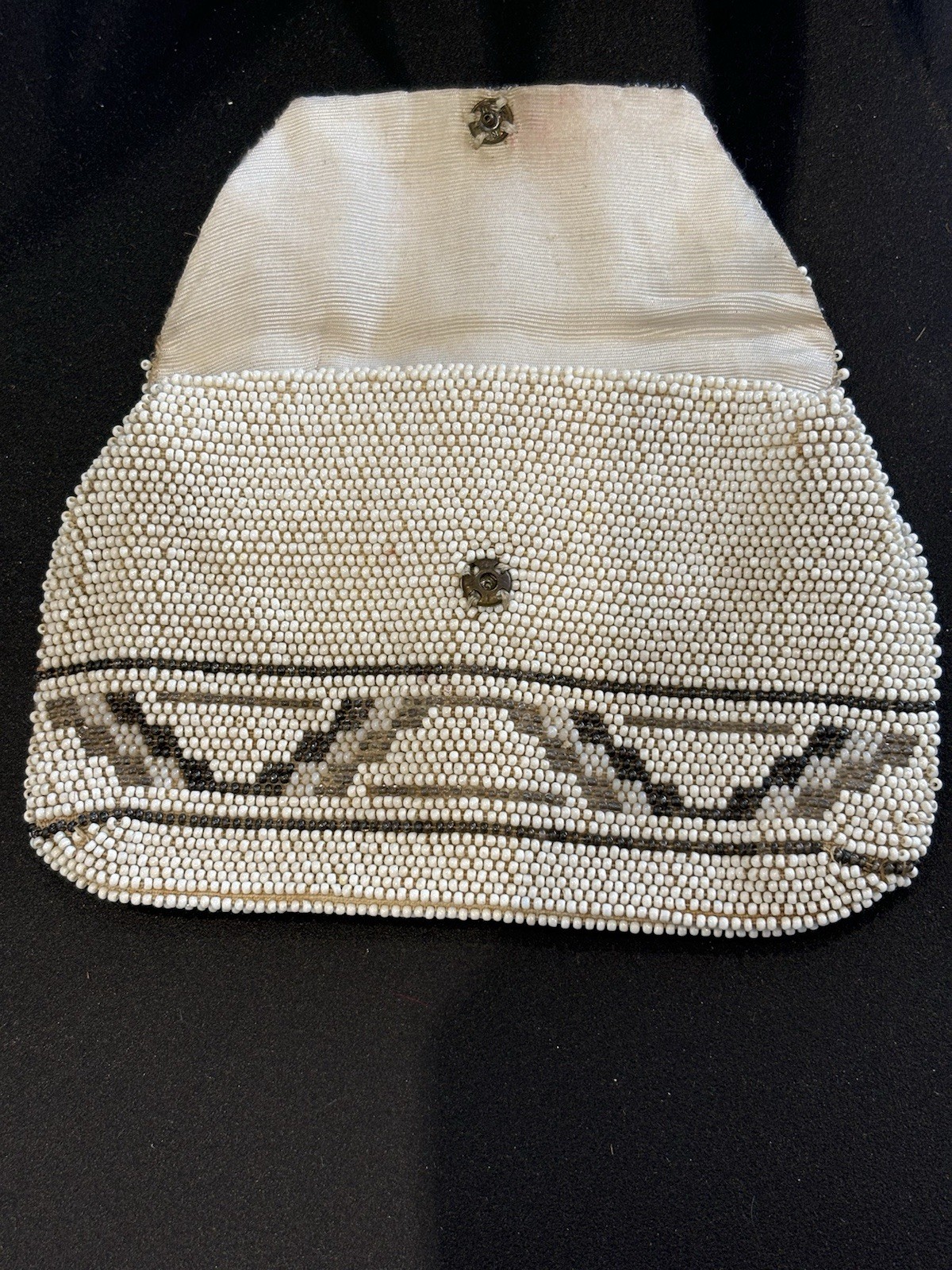 vintage Art Deco beaded clutch bag from Czechoslovakia