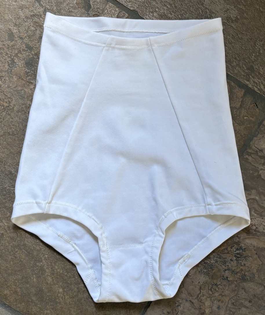 MAGIC LADY Exquisite 2X White Hi Waist Full Cover Shaping Panties New #1651