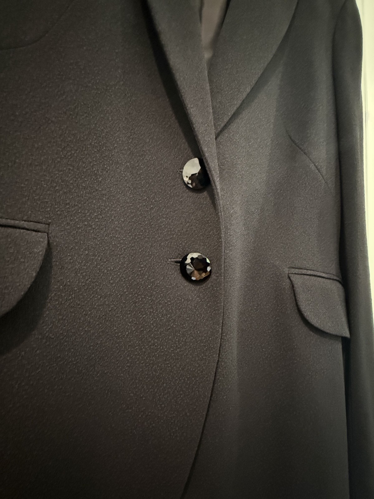 VTG Cheap And Chic By Moschino Black Classic Dual Button Blazer Jacket Sz 12