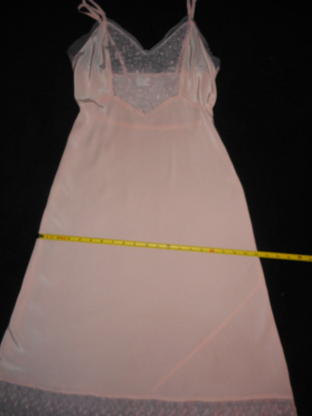 30/32 Vtg Pink Full Slip Bias Cut and Rogers Formfit 1/2 Slip Ribbons ‘n Bows