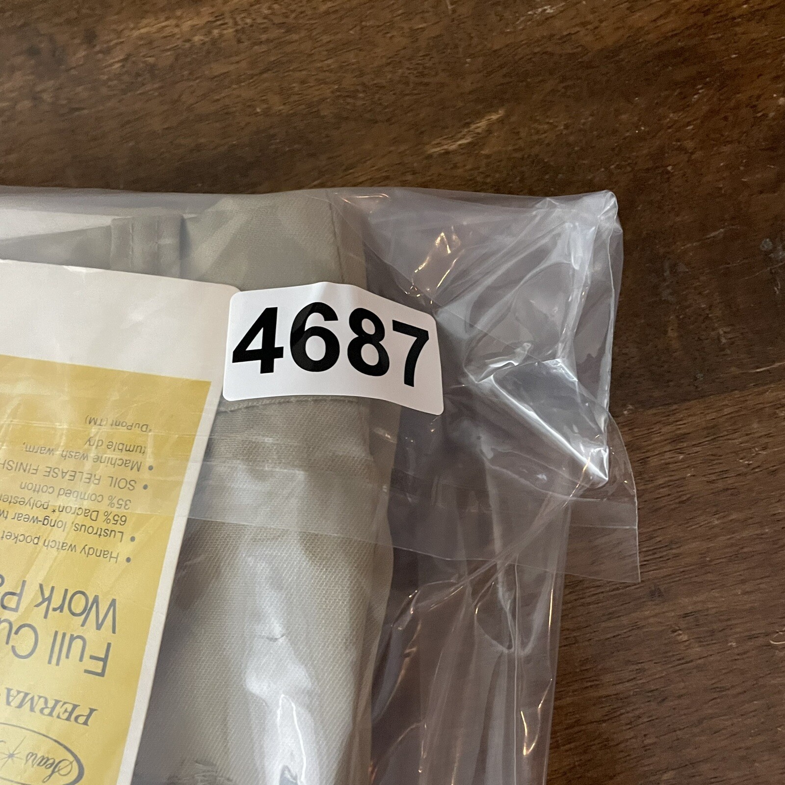 NOS VINTAGE 70s Sears Work Leisure Pants Regular Perma-Prest 33×28 Beige Khaki