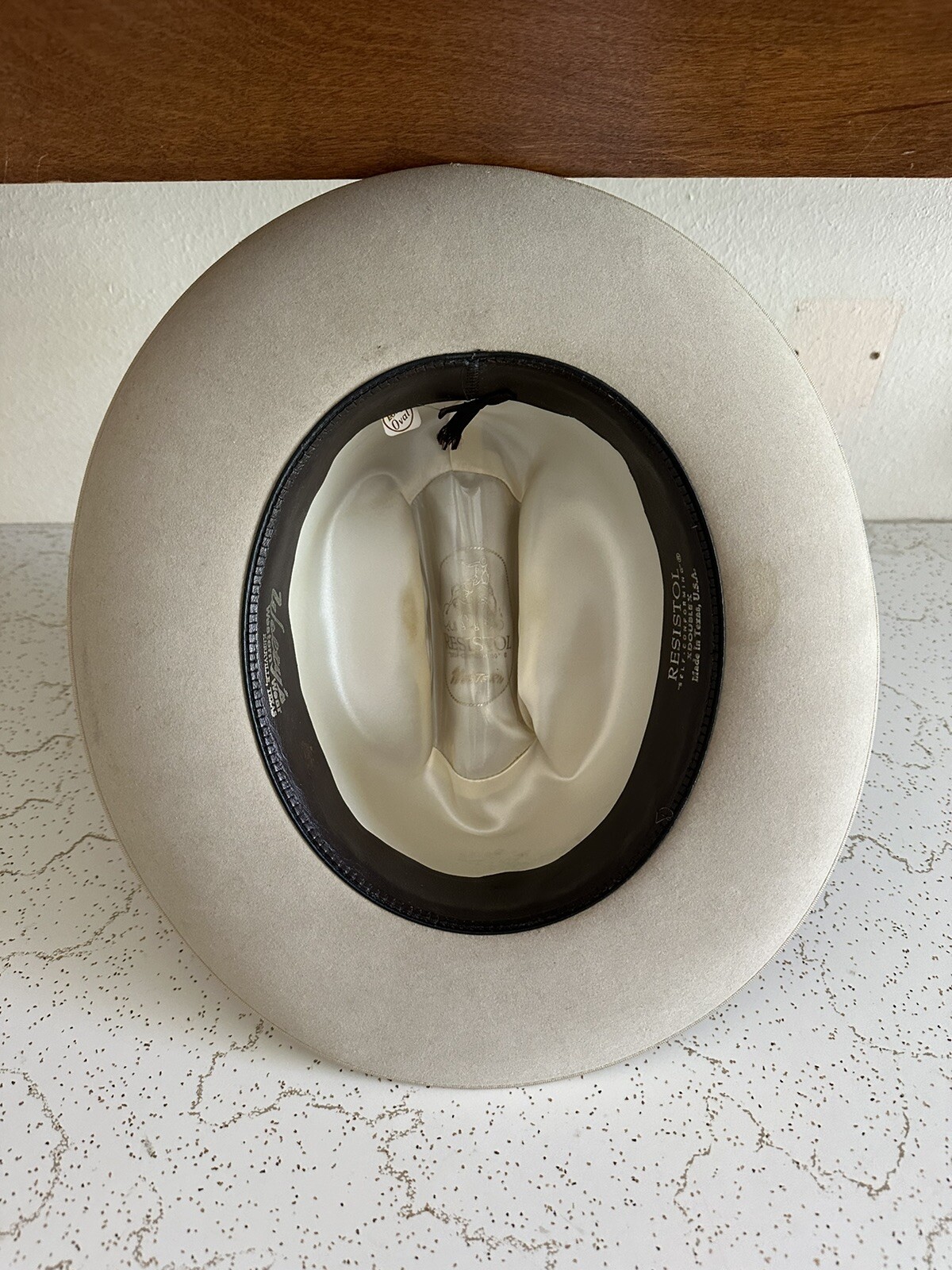 1970s Resistol San Antonio OR 7 1/8 LONG OVAL Hat Fedora Cowboy Western Vtg 70s