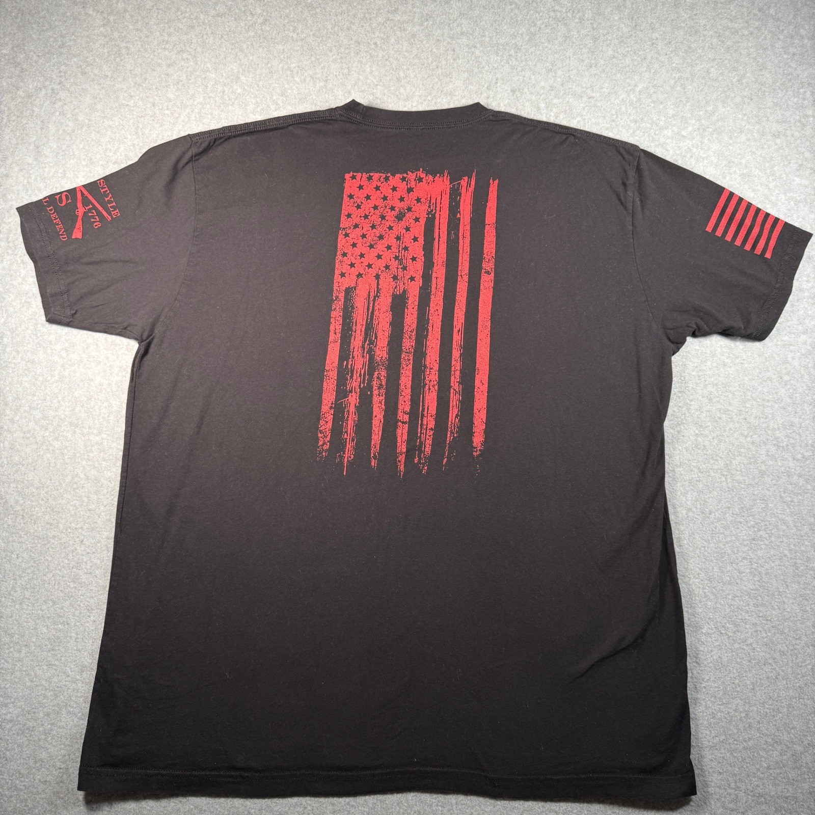 Grunt Style Liberty Bell Flag Graphic T‑Shirt Men’s 3XL Black USA Patriotic Tee