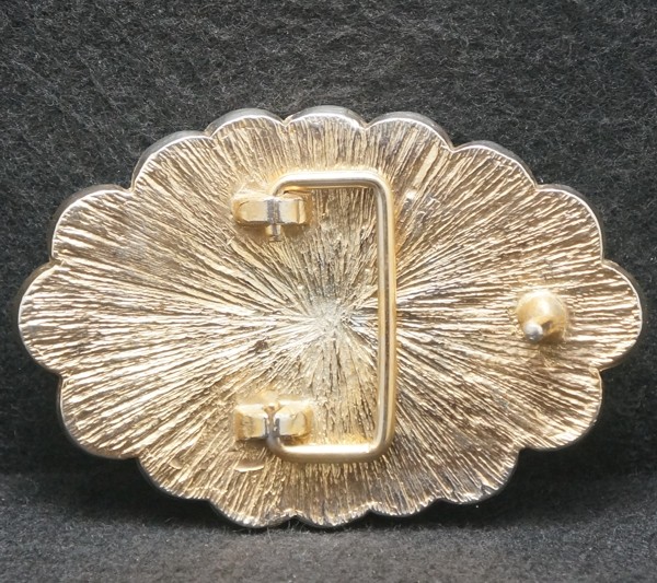 XF19135 AWESOME VINTAGE 1970s **1800’S COINS & EAGLE** MENS GOLDTONE BELT BUCKLE