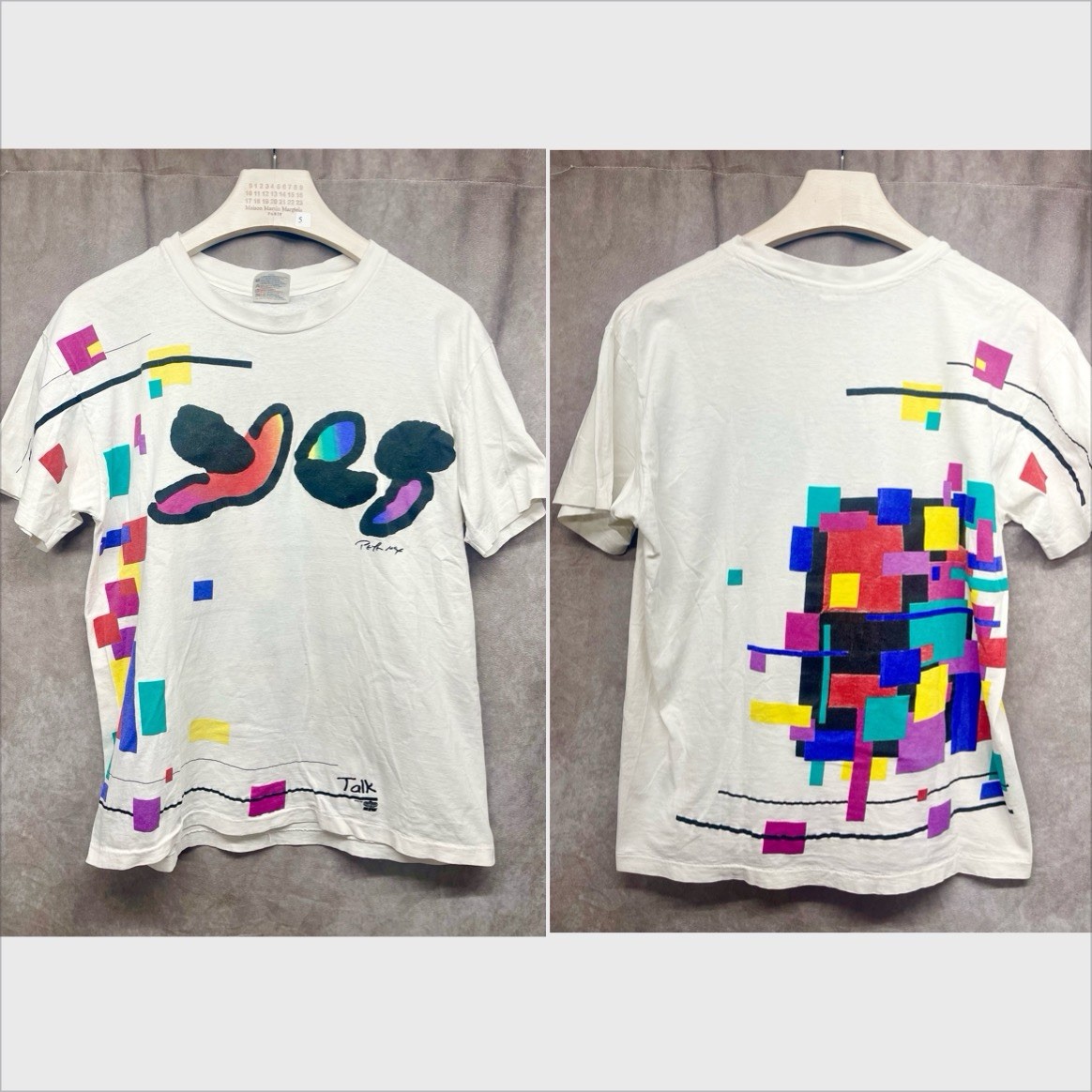 VINTAGE 1994 YES TALK PETER MAX WORLD TOUR BAND T-SHIRT L