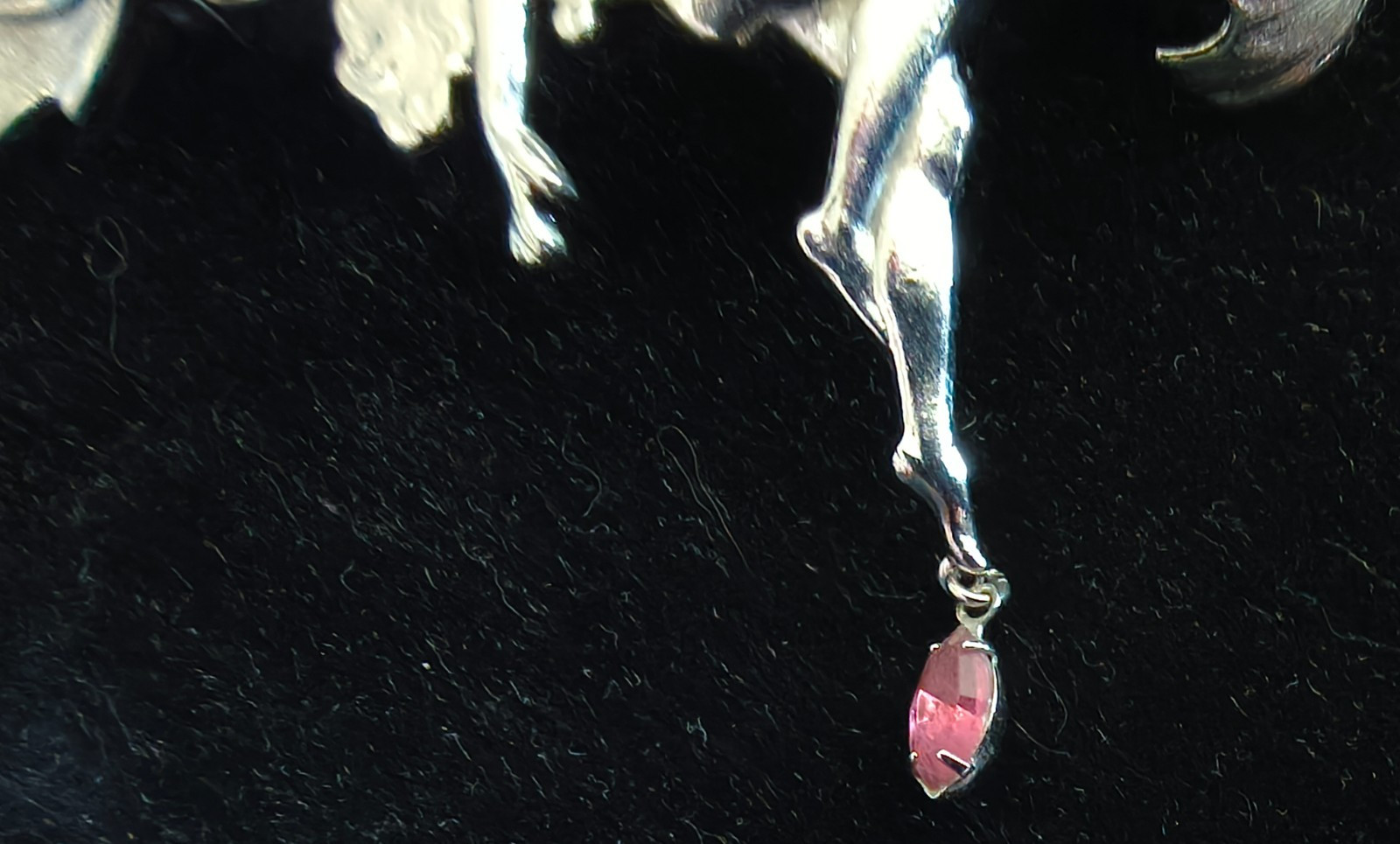 Kinlo Folly antique Fairy made in France silver hair clip