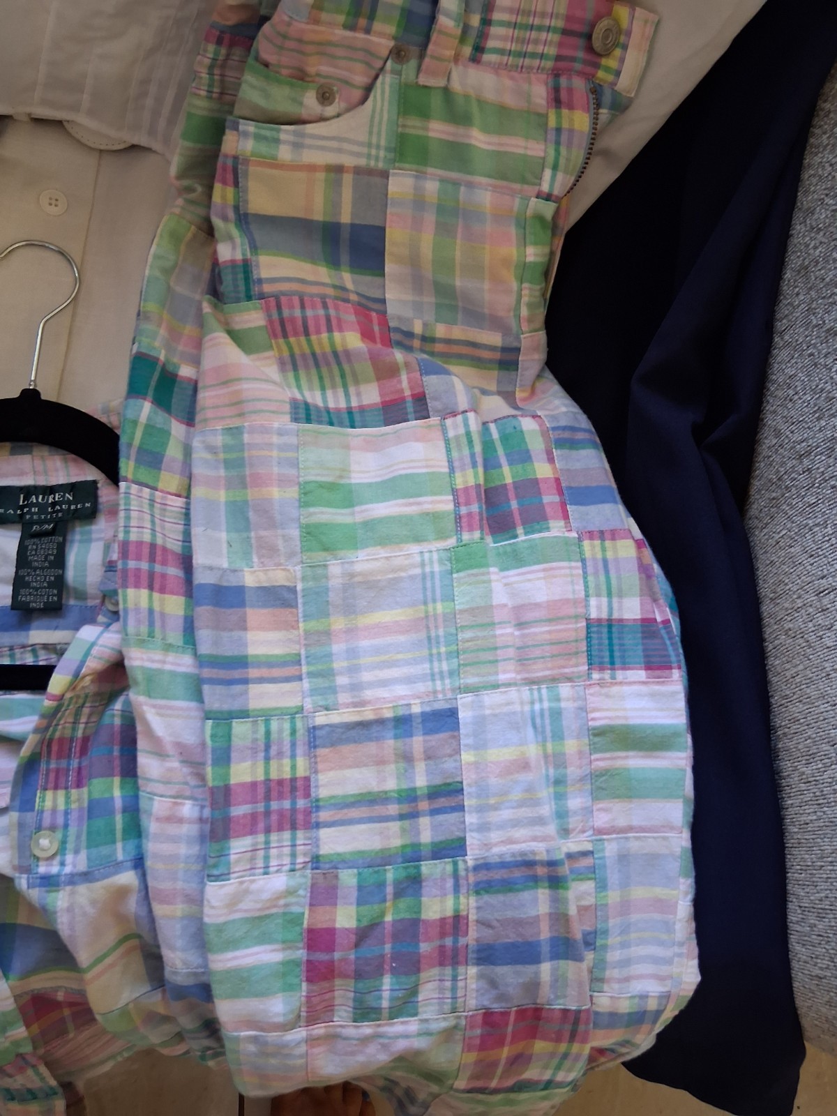 1980s 90s Womens Vintage Clothing Lot 3 Dresses, 2 Sets, 1 Blouse, Madras, Lace