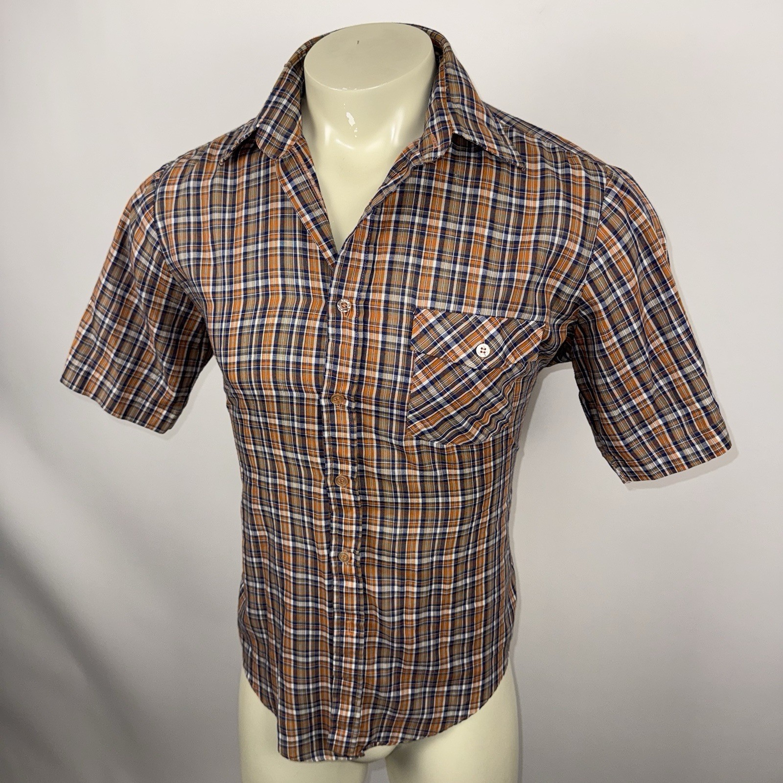 Vtg 70s Wedgefield Shirt Rockabilly Disco Dazed & Confused Hipster Mens Medium