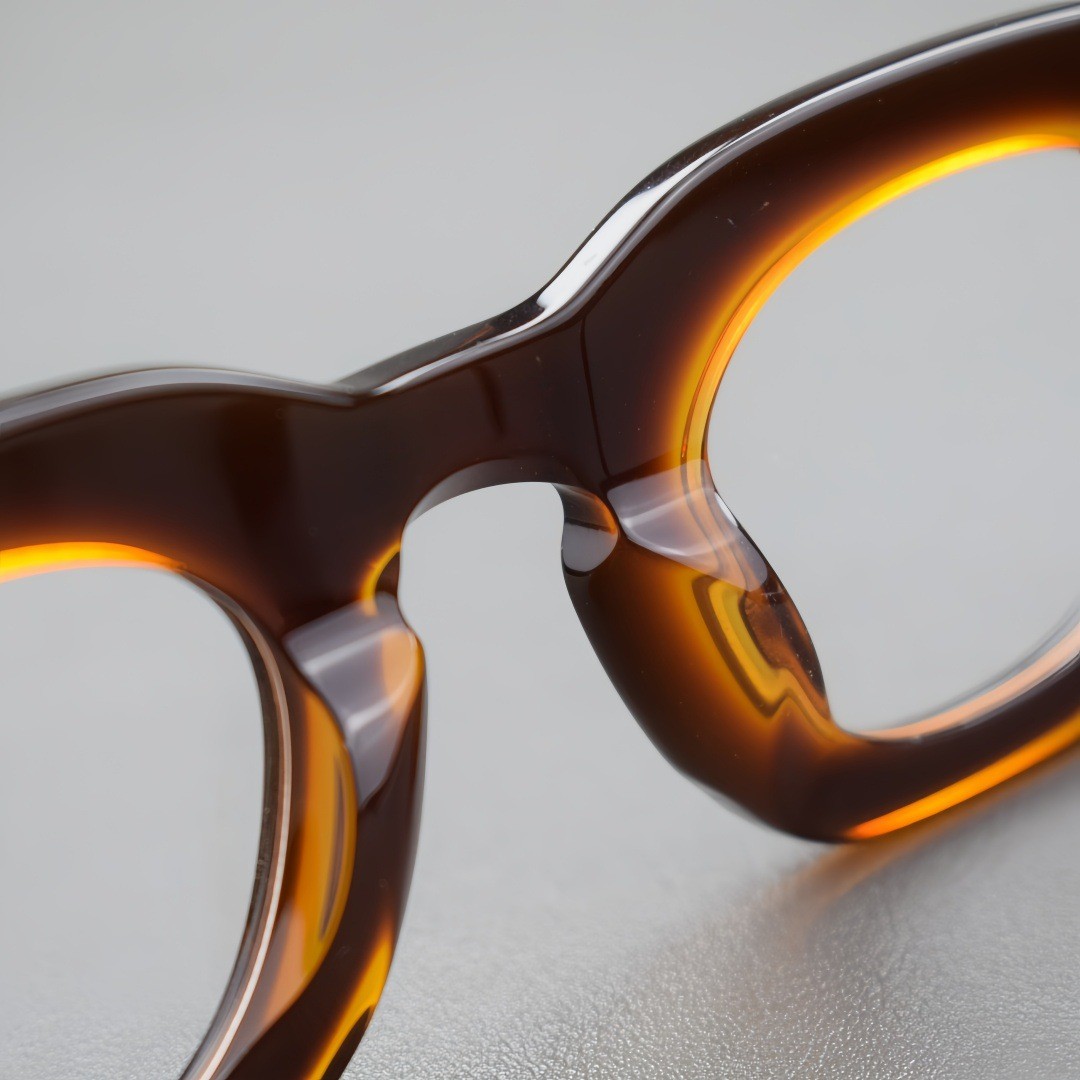 Square Retro Acetate Eyeglasses Frames Thick Glasses Frame Women Men Eyewear