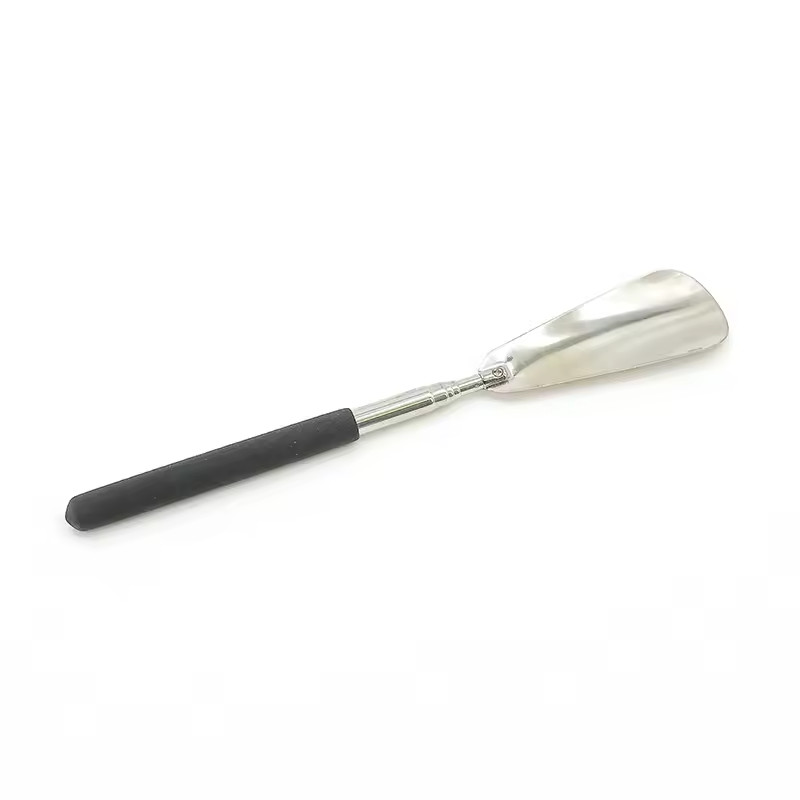 1Pcs Extendable Shoe Horn Long Handle for Seniors Adjustable Stainless Steel