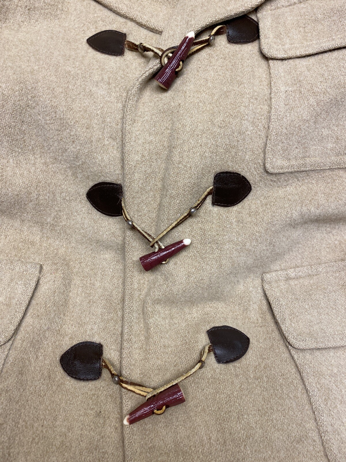 Vintage Tip Top Wool Duffle Coat Jacket Mens M *See Description
