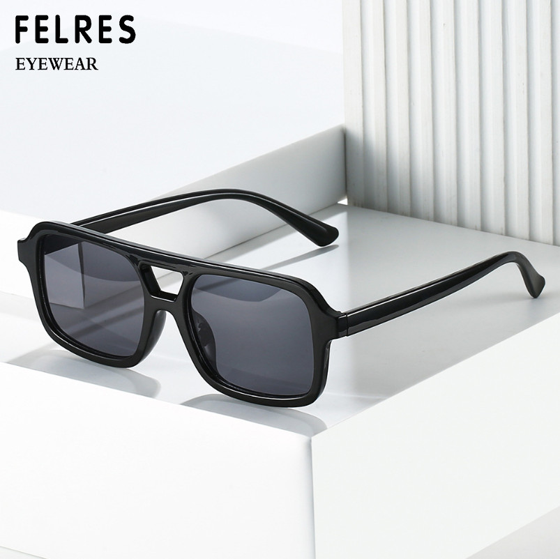 Classic Vintage Square Sunglasses for Women Men Retro 70s Shade Sunglasses