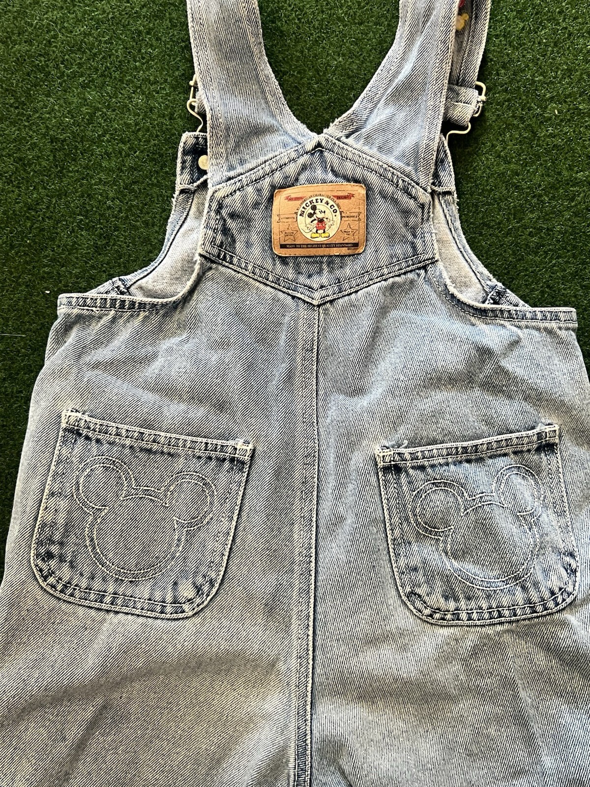 5T Vintage Embroidered Minnie Mouse Overall Shorts
