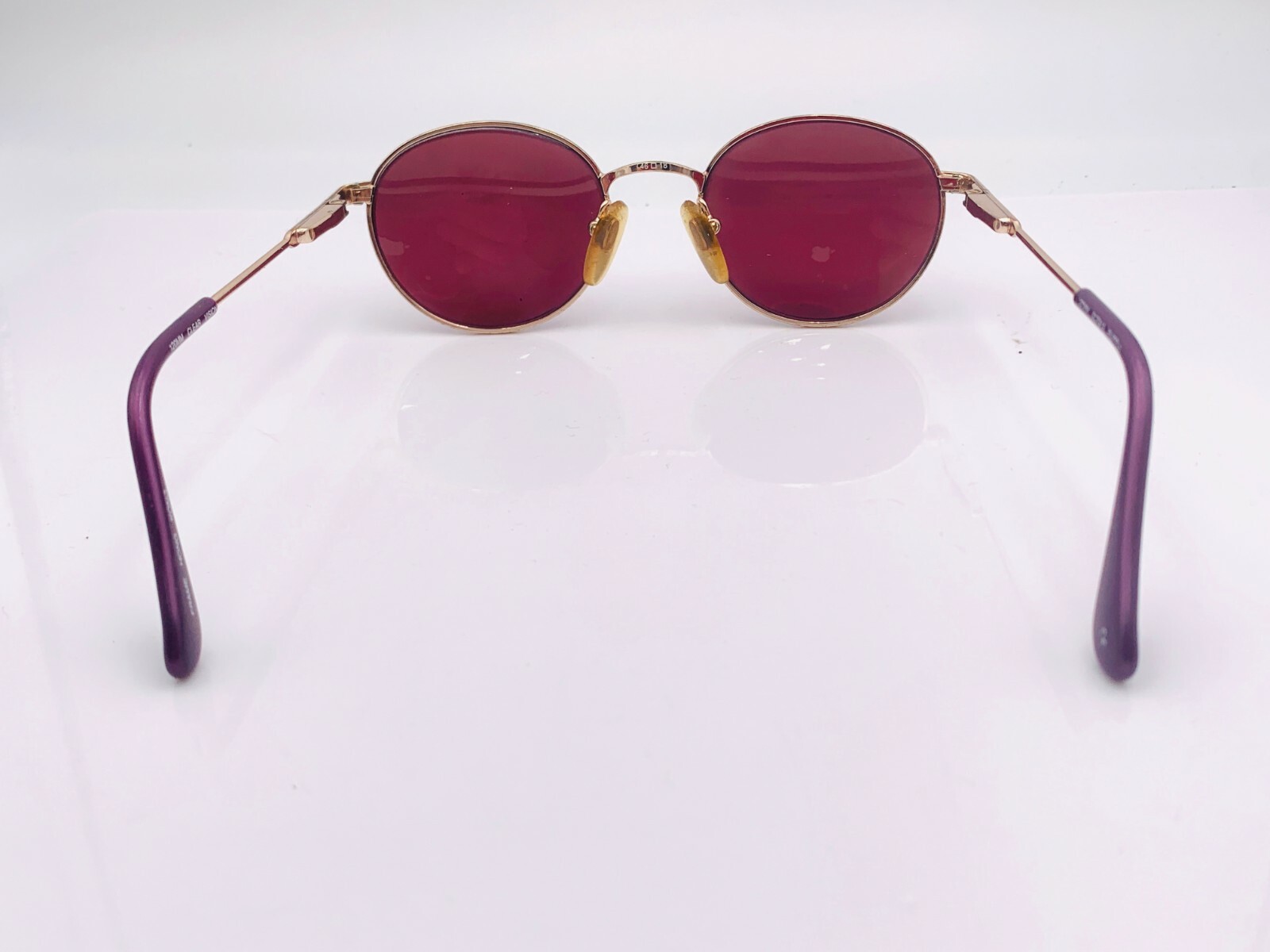 Vintage Clear Vision SCF 913 Gold Multi-Color Oval Sunglasses FRAMES ONLY