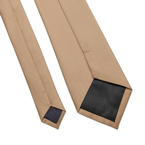 Men’s Ties Solid Color Formal Neckties 3.15″ (8CM) Black Ties 025-champagne