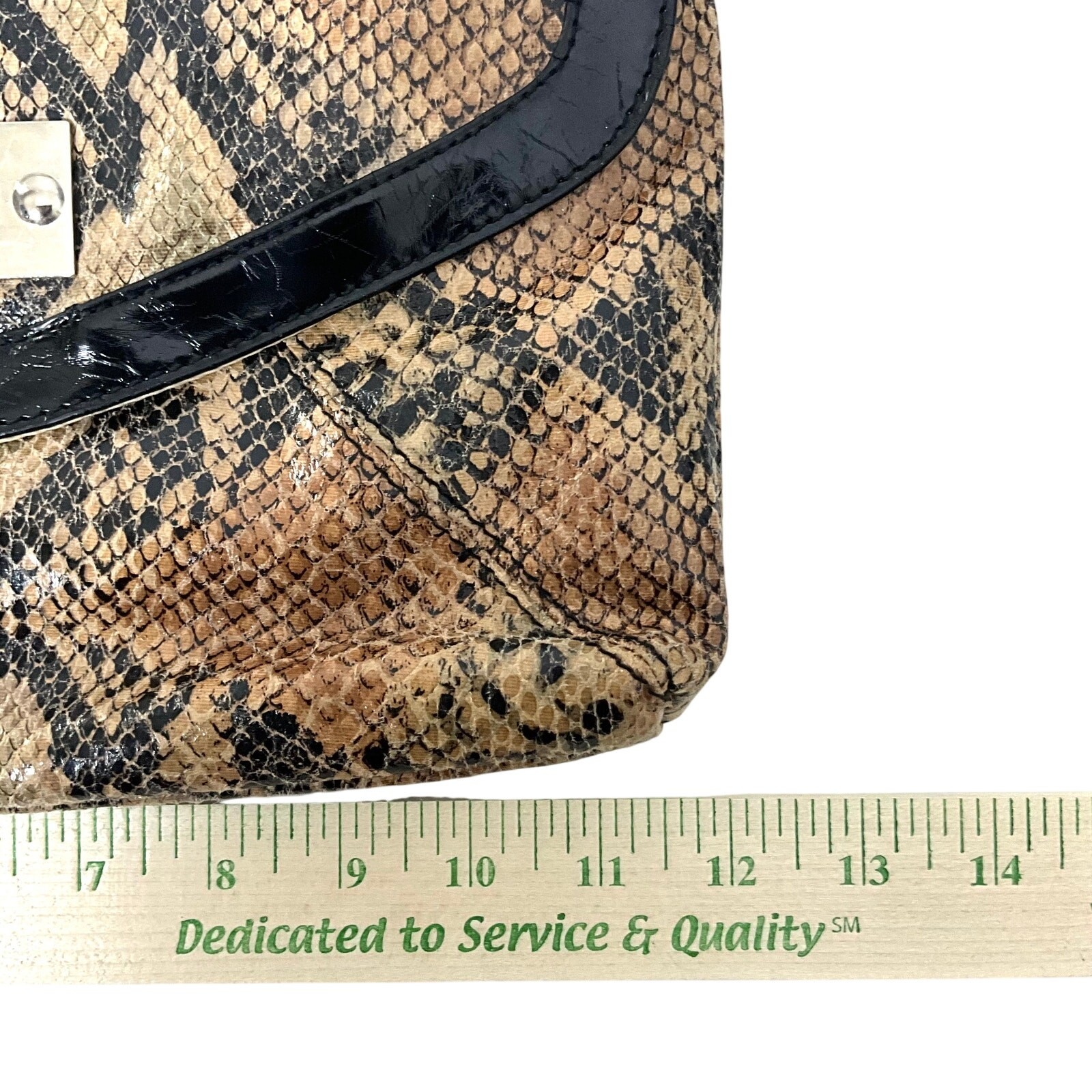 Vintage Multicolor Snakeskin Clutch Purse: 90s, Y2K