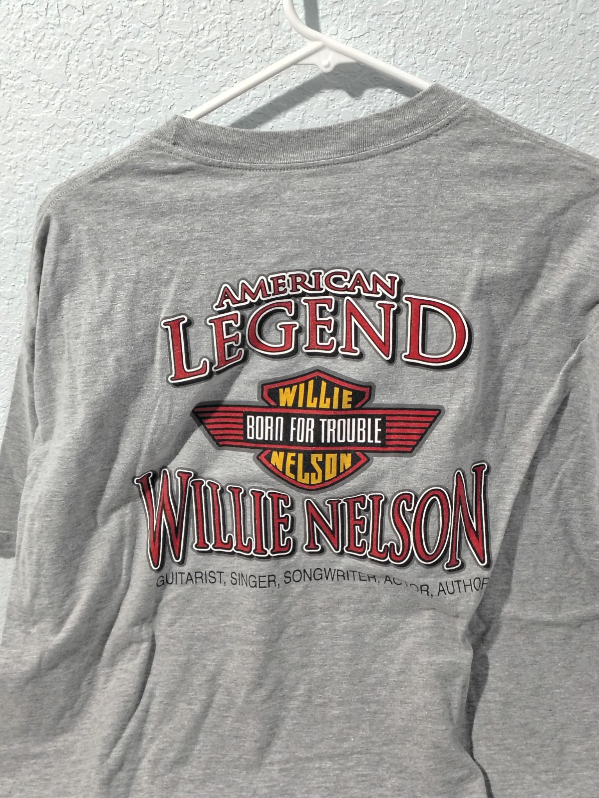 y2k Willie Nelson patriotic Tshirt Old Whiskey River An American XLarge: B114