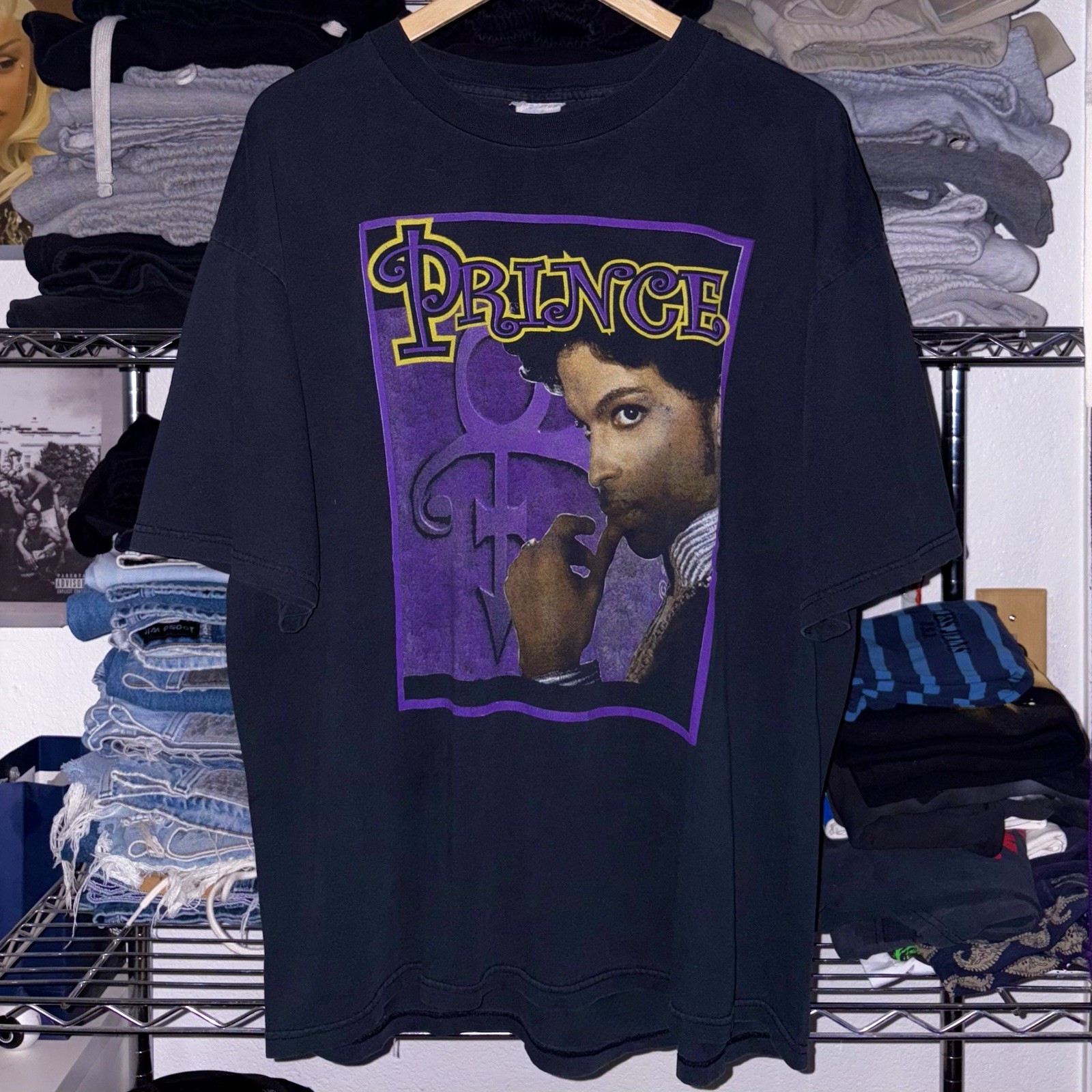 Vintage 00s Y2K Prince 2004 World Tour Double Sided Concert Music Tee T-Shirt