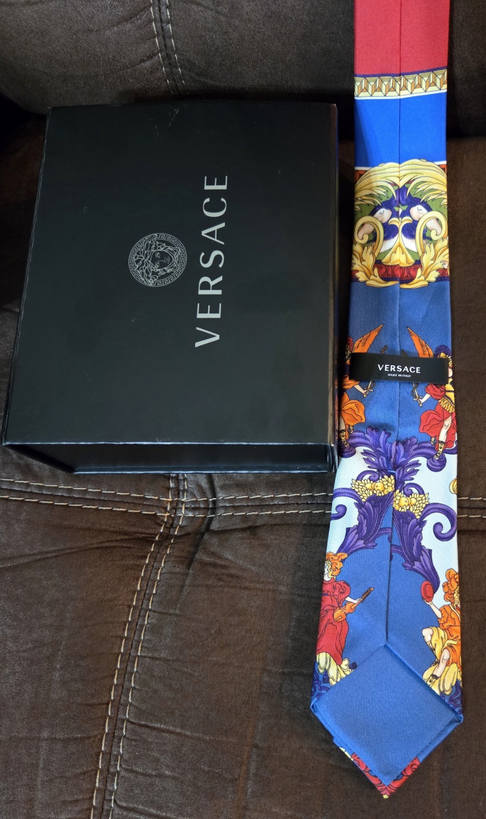 1990s Very RARE Vintage Gianni Versace Multicolor Silk Tie!❤️