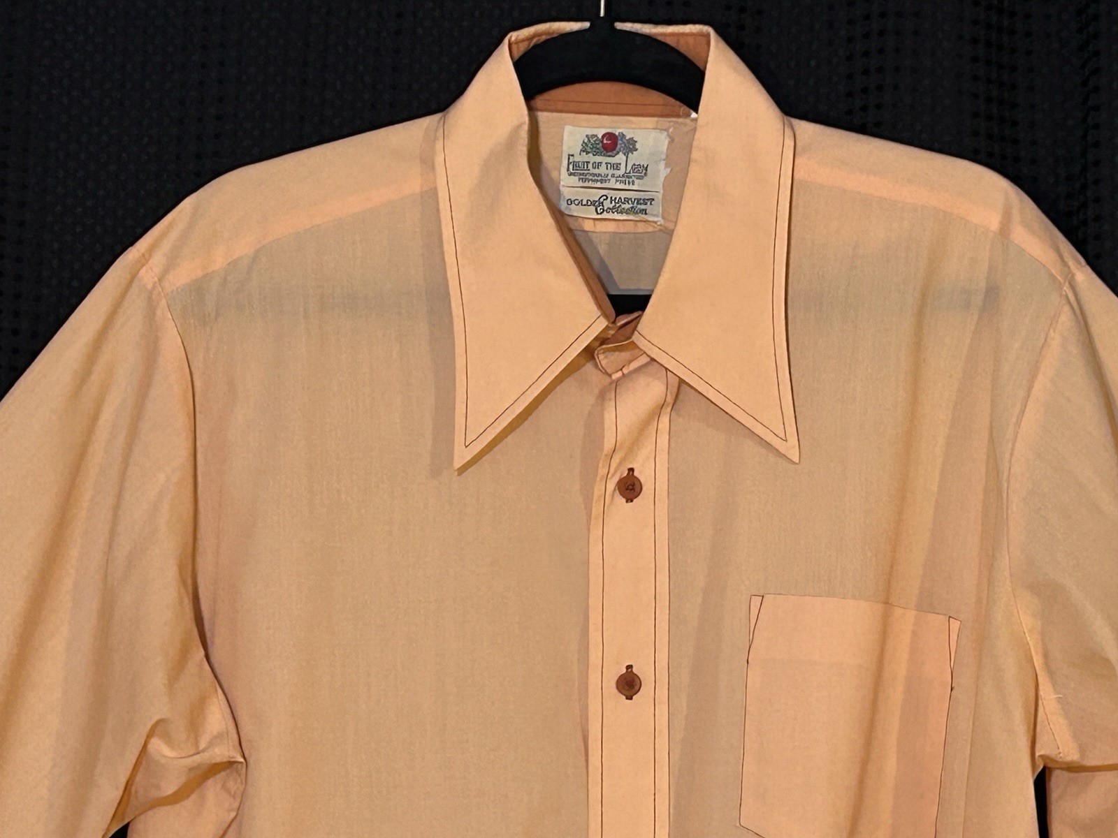 Lot of 2 Vintage Mens Fruit Of The Loom Daggar Long Sleeve Button Down Shirt XL?