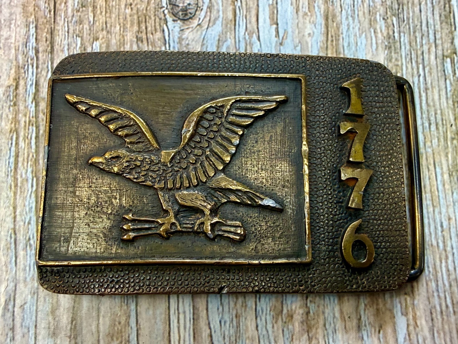 United States of America Bicentennial 1776–1976 Eagle Commemorative Belt Buckle