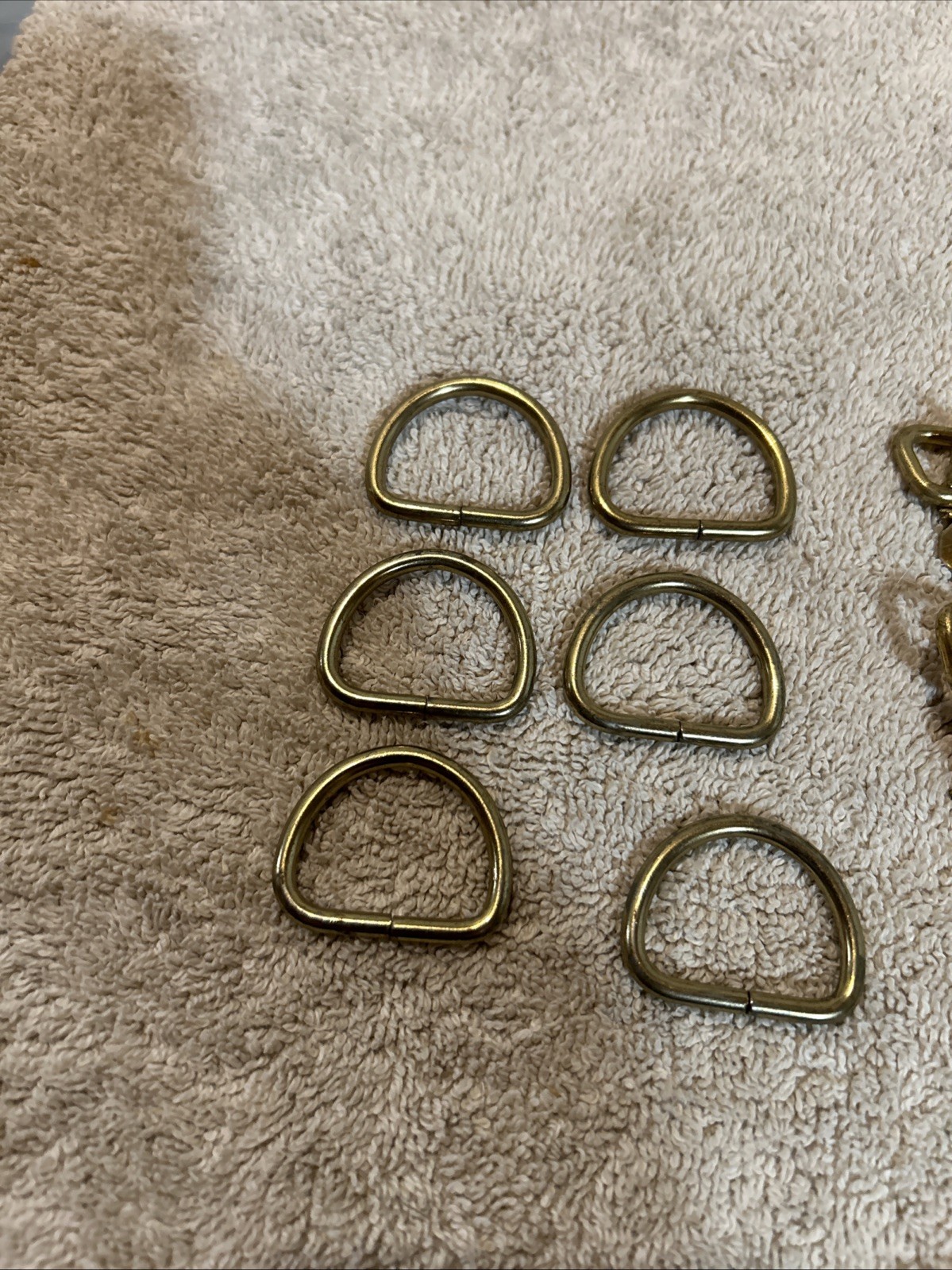 vintage Assorted Leather Crafting Fasteners 3.5ozs